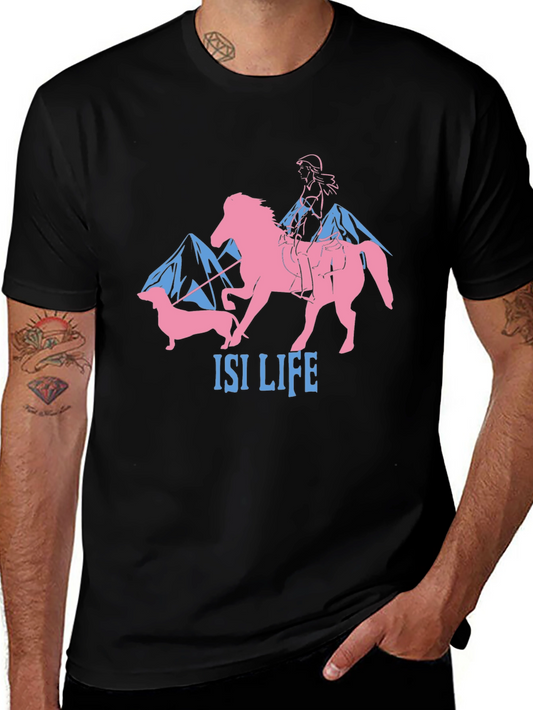 Equestrian & Dachshund Graphic Tee