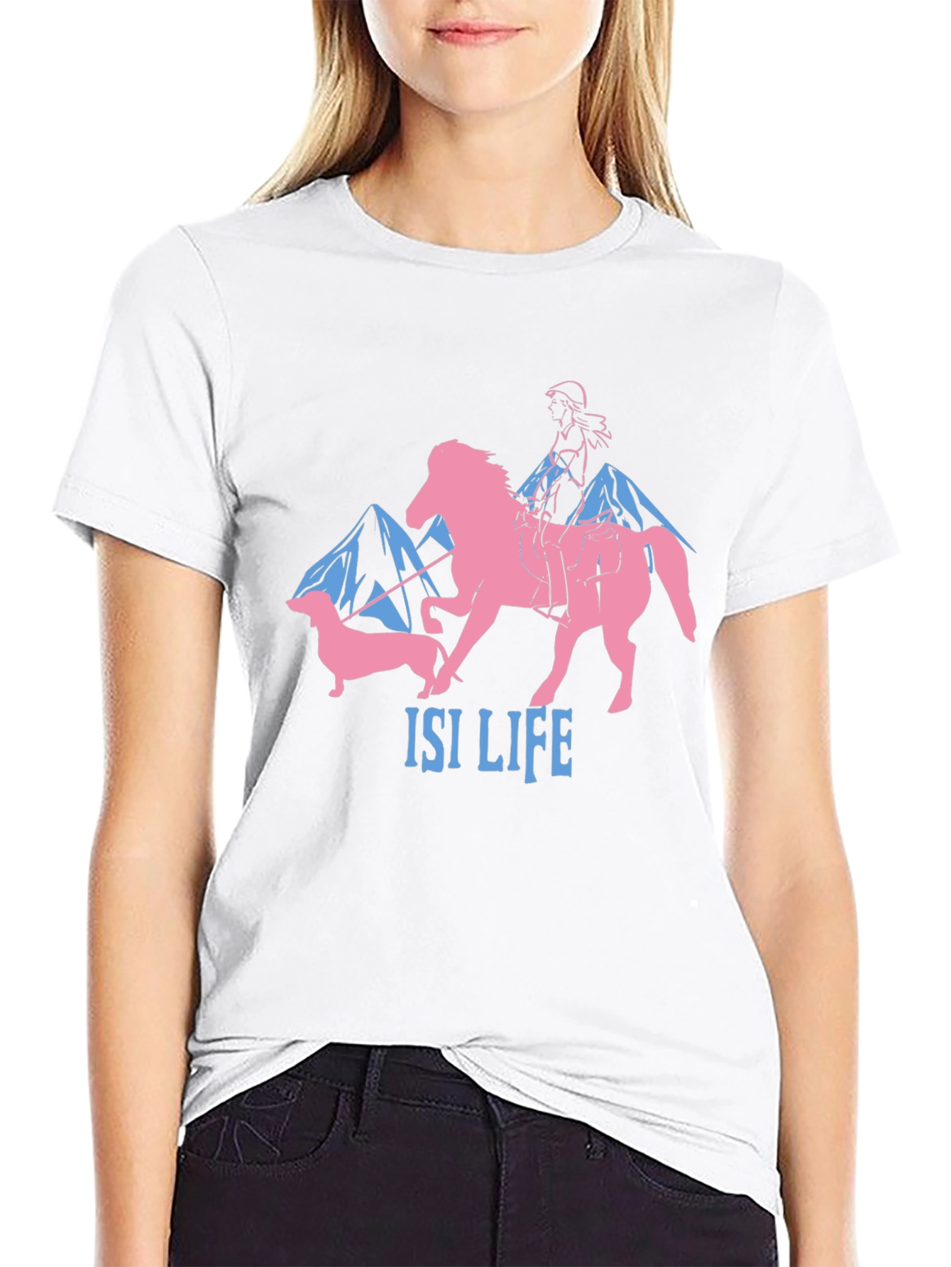 Equestrian & Dachshund Graphic Tee