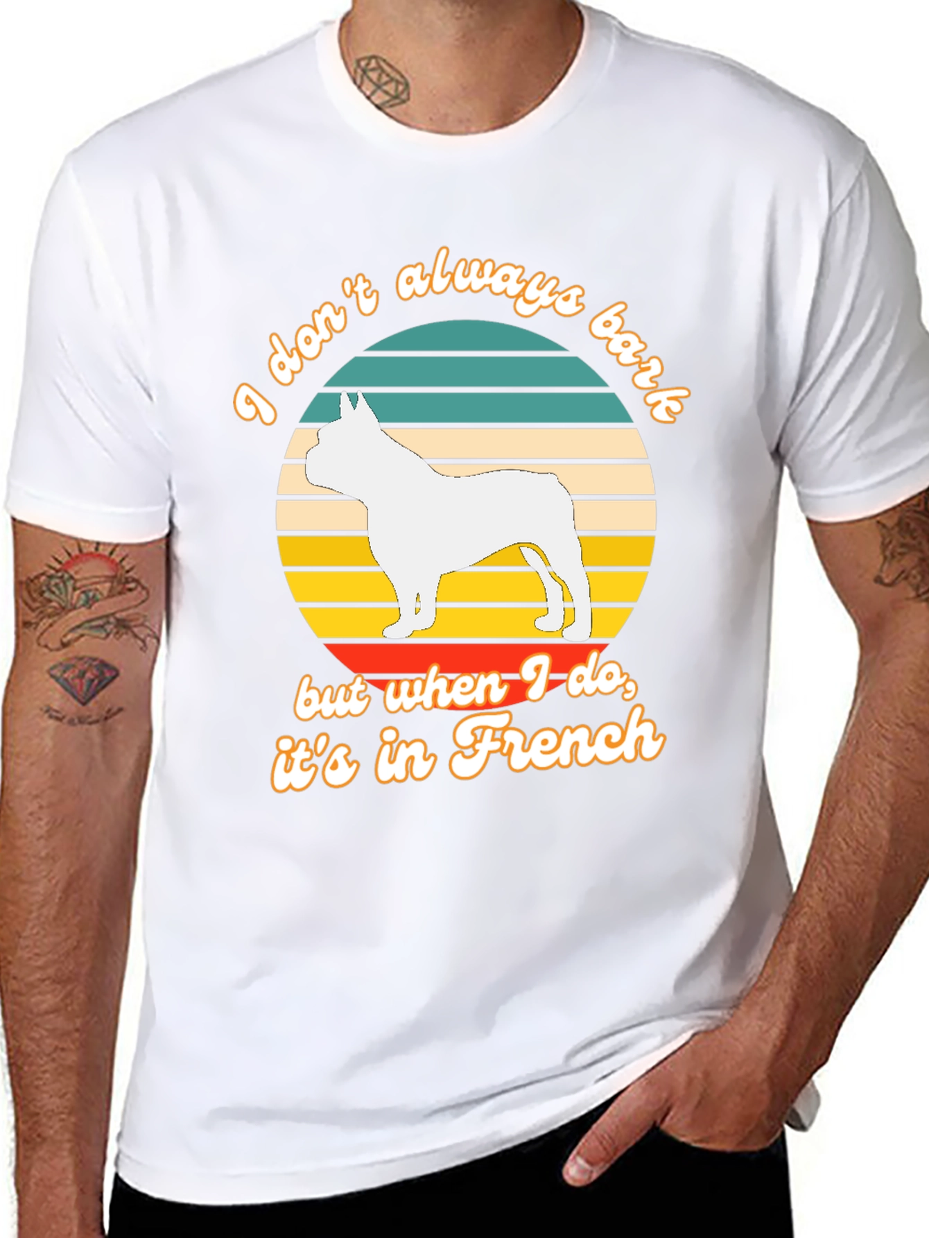 Funny French Bulldog T-Shirt - I Dont Always Bark
