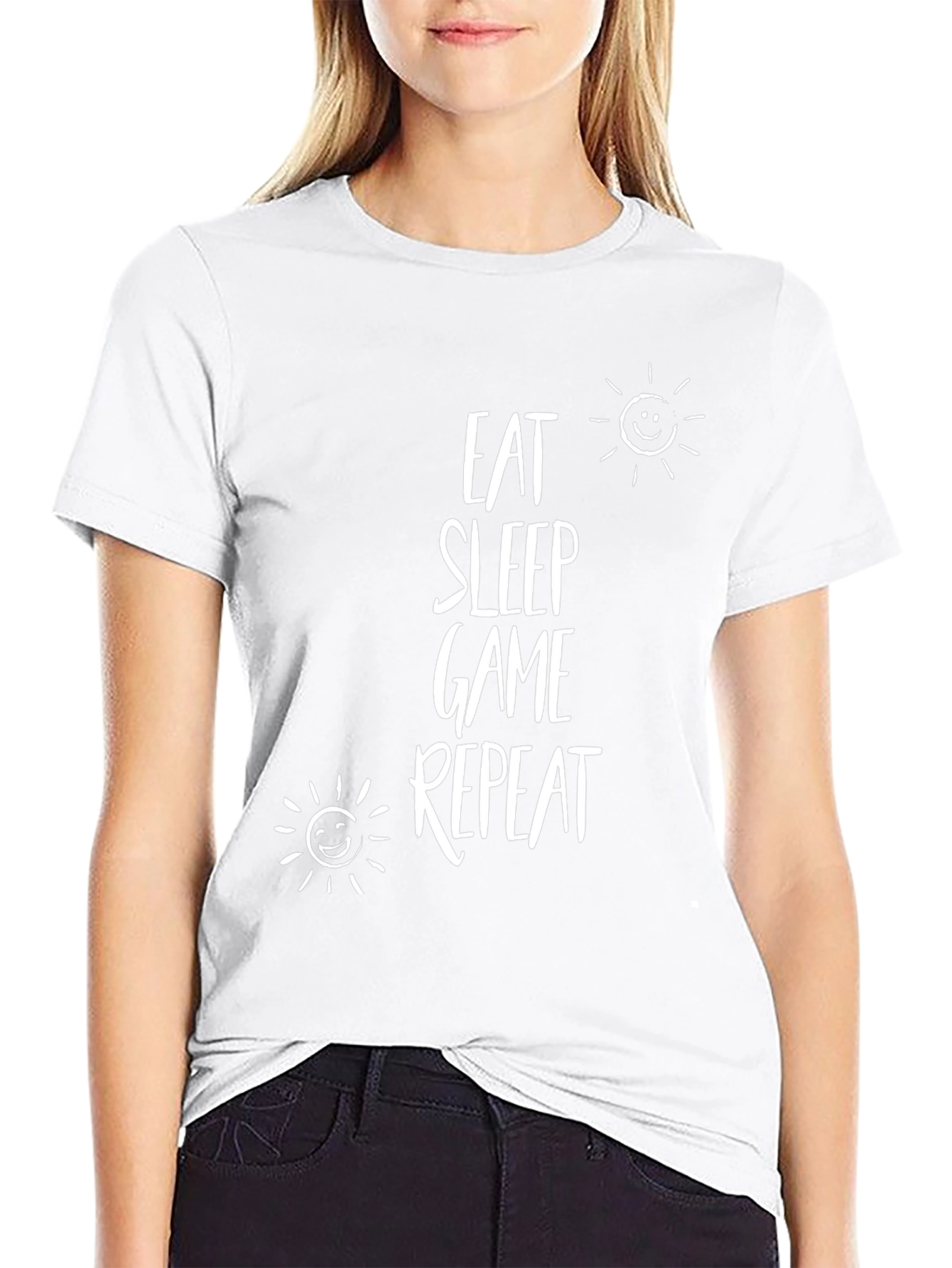 Eat Sleep Game Repeat T-Shirt - Gamer Tee