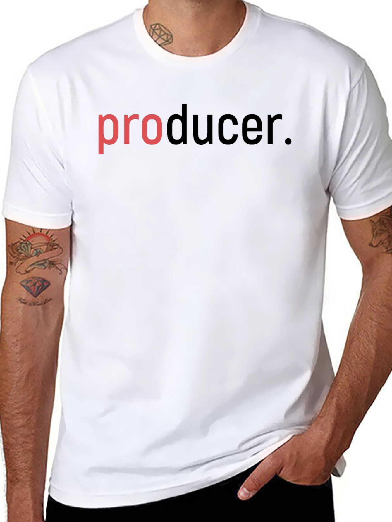 Producer Graphic Black Crew Neck T-Shirt