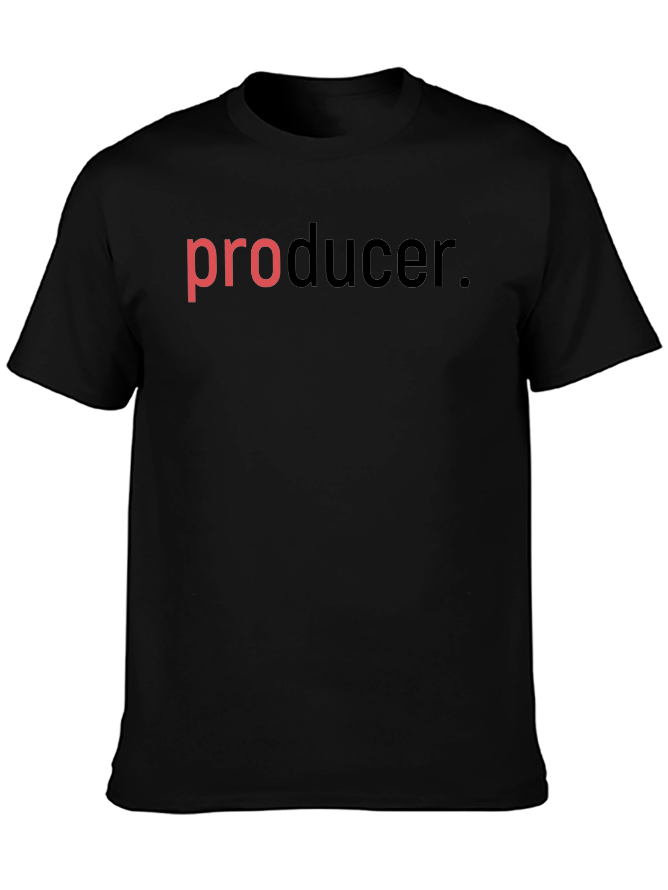 Producer Graphic Black Crew Neck T-Shirt