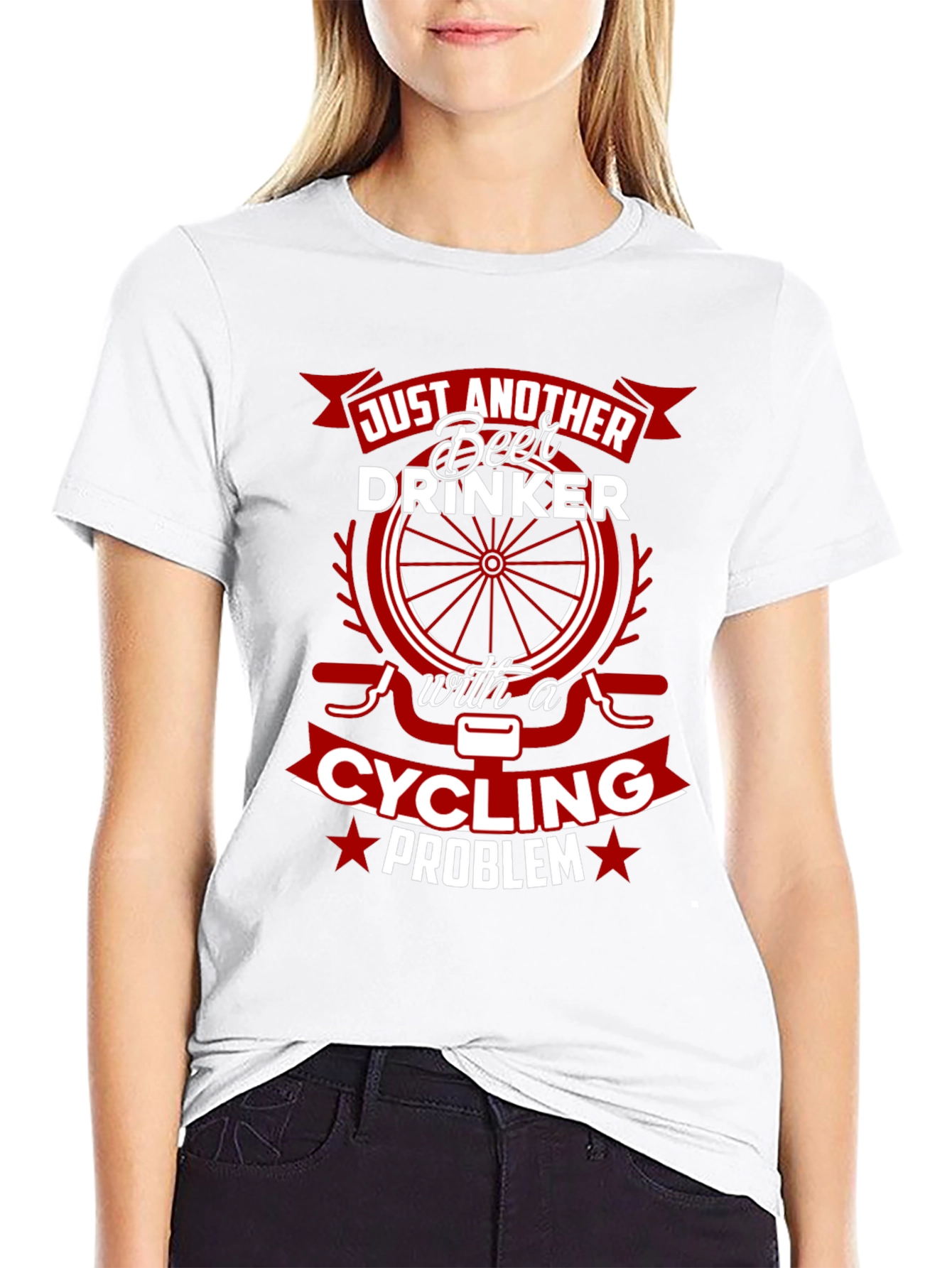 Funny Cycling & Beer Drinker T-Shirt