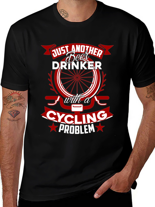 Funny Cycling & Beer Drinker T-Shirt