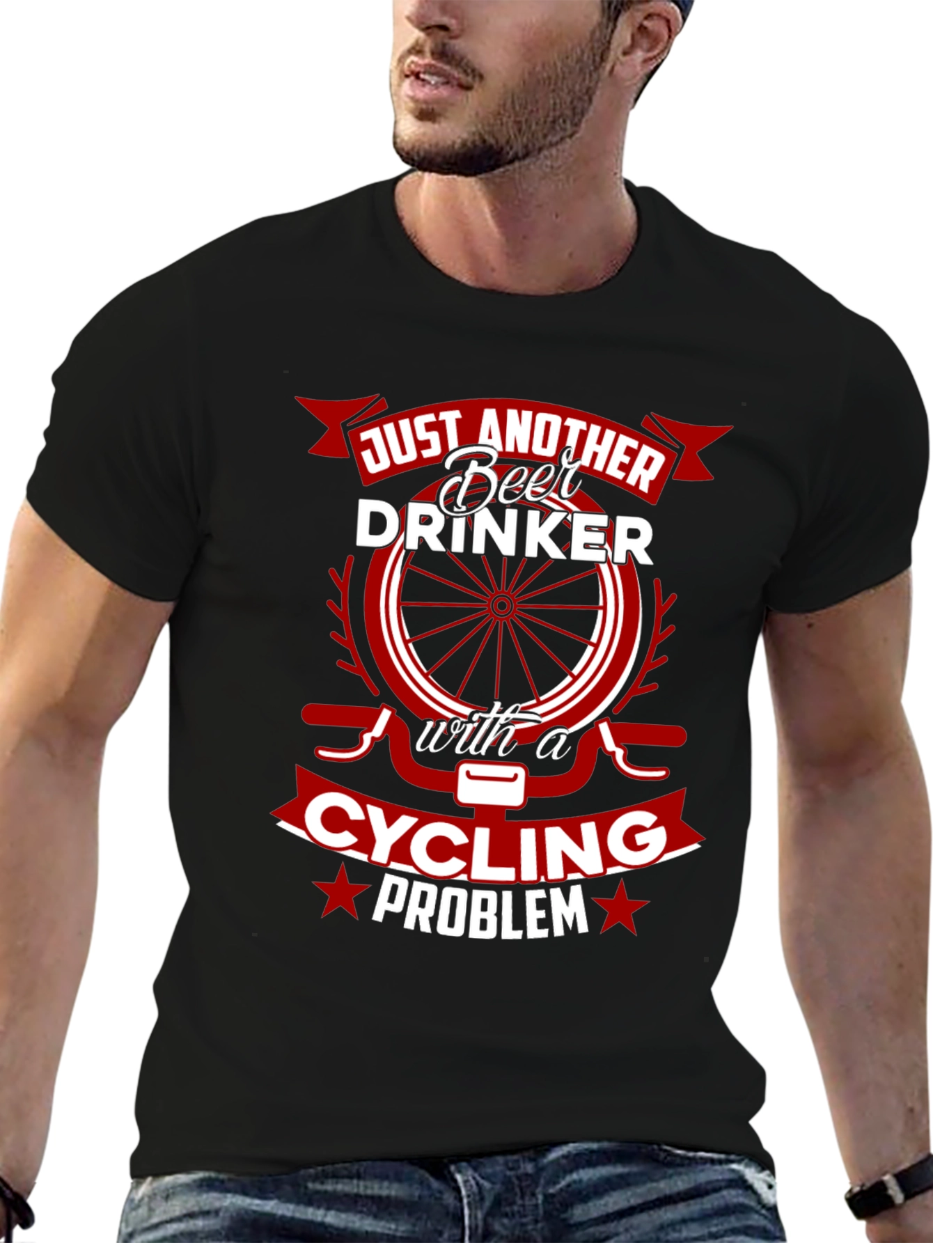 Funny Cycling & Beer Drinker T-Shirt