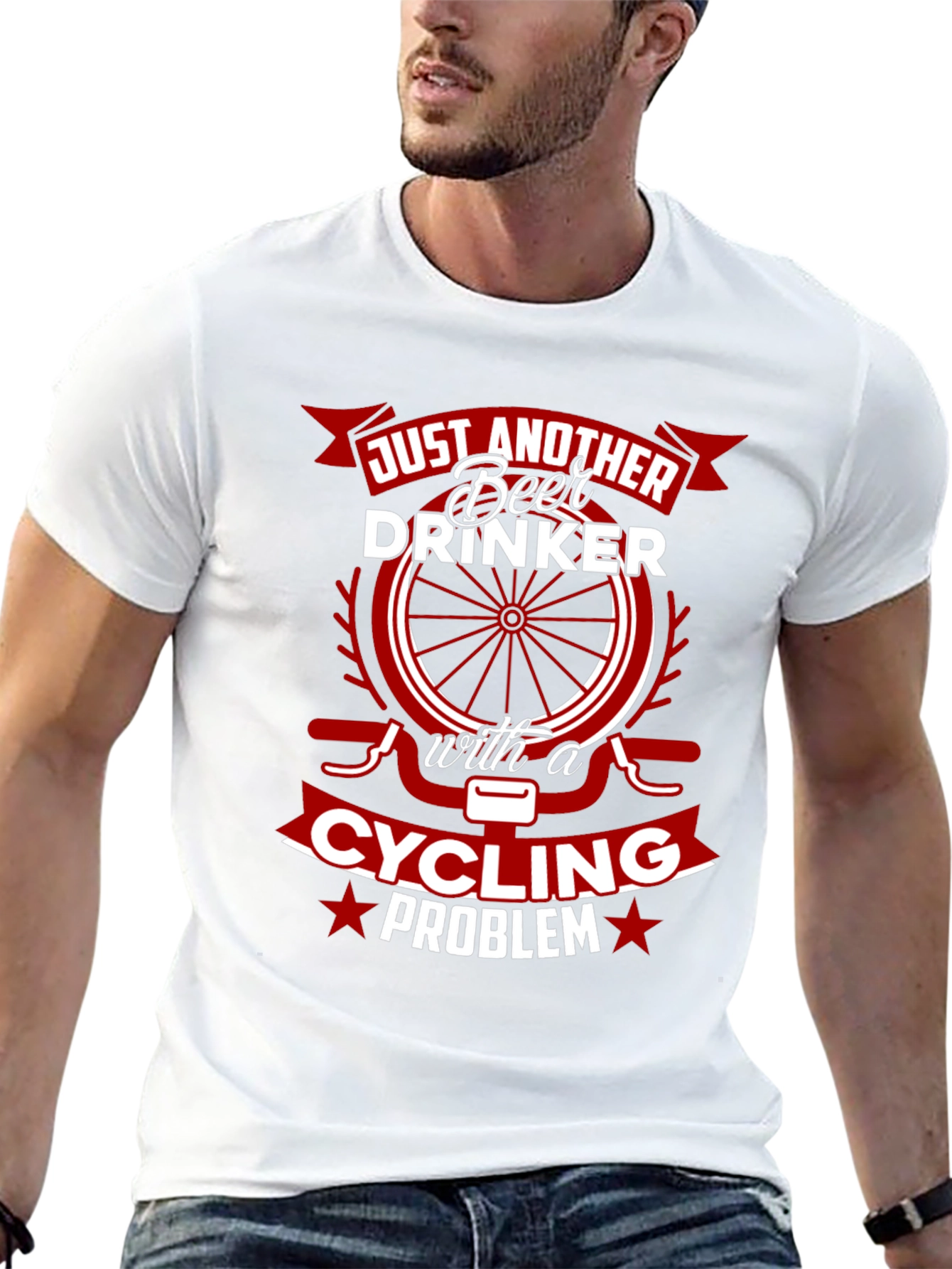 Funny Cycling & Beer Drinker T-Shirt