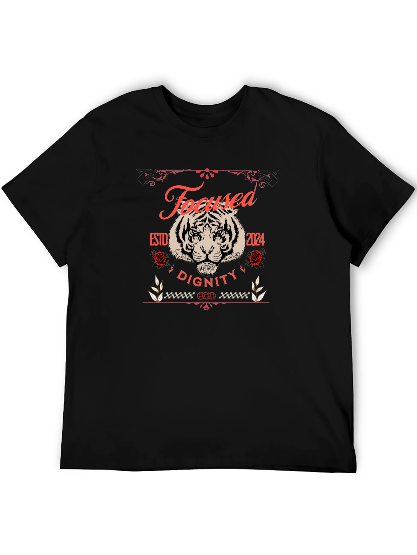 Focused Dignity Tiger Graphic T-Shirt