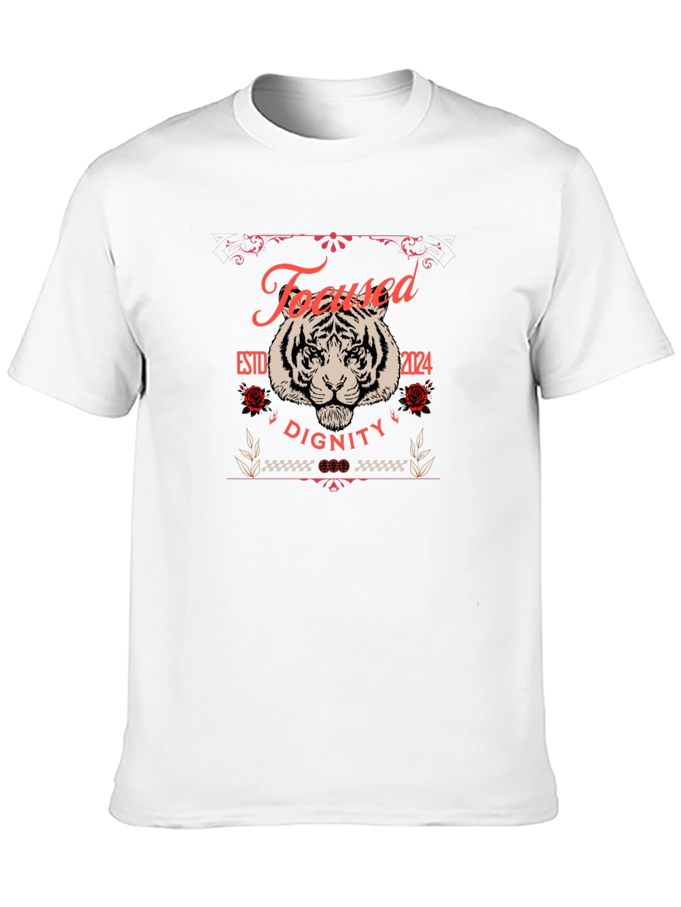 Focused Dignity Tiger Graphic T-Shirt