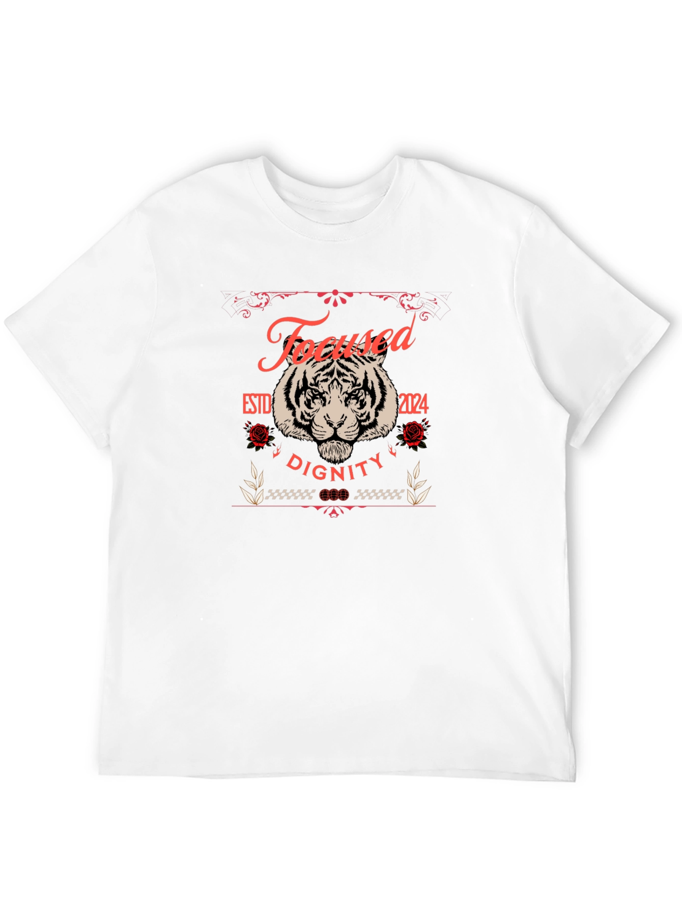 Focused Dignity Tiger Graphic T-Shirt