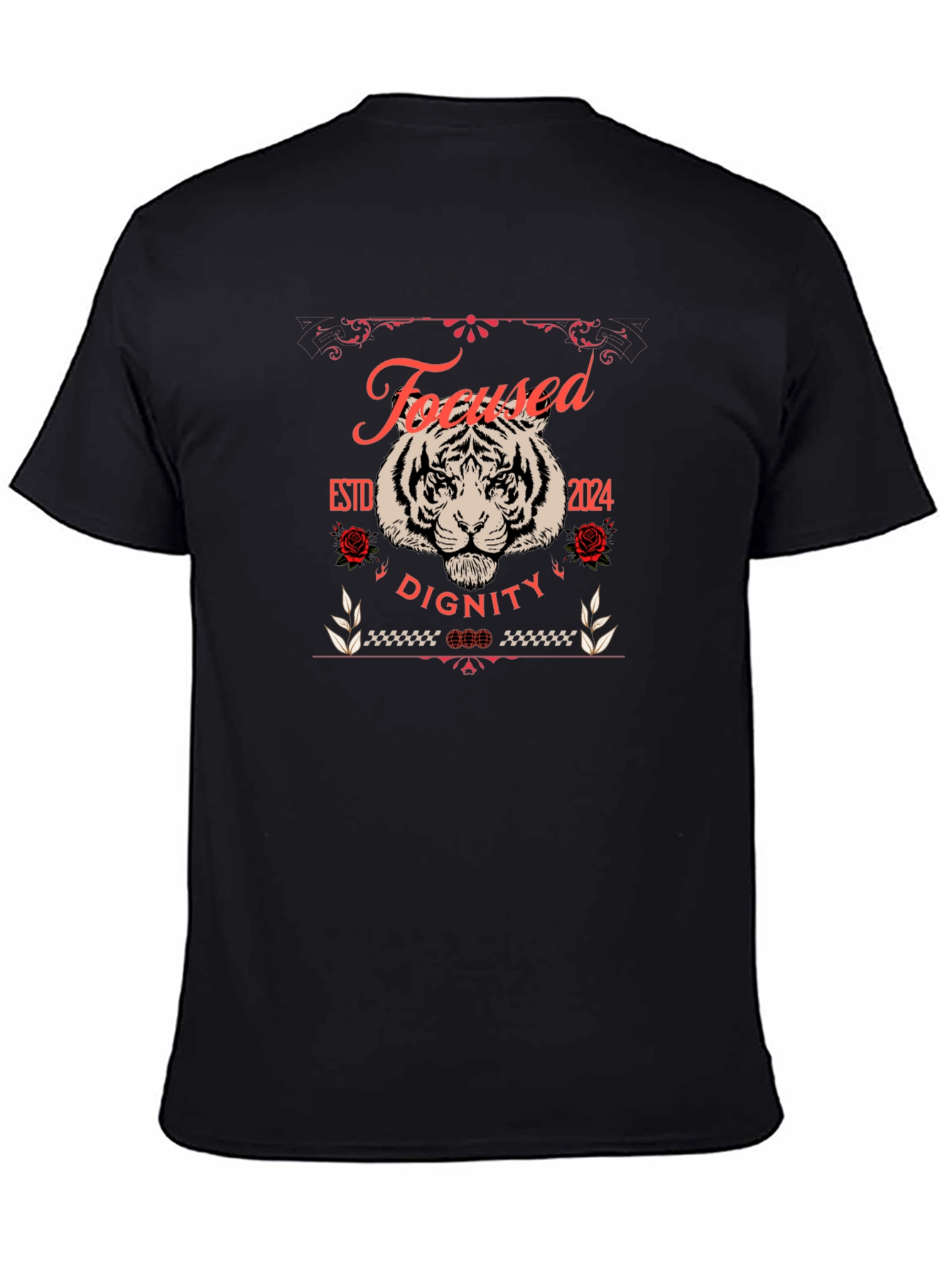Focused Dignity Tiger Graphic T-Shirt