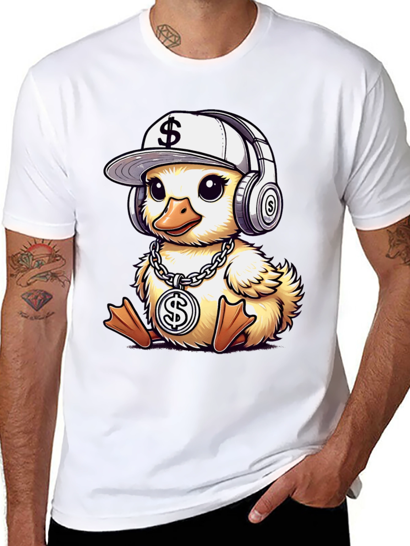 Hip Hop Duckling T-Shirt - Cartoon Style