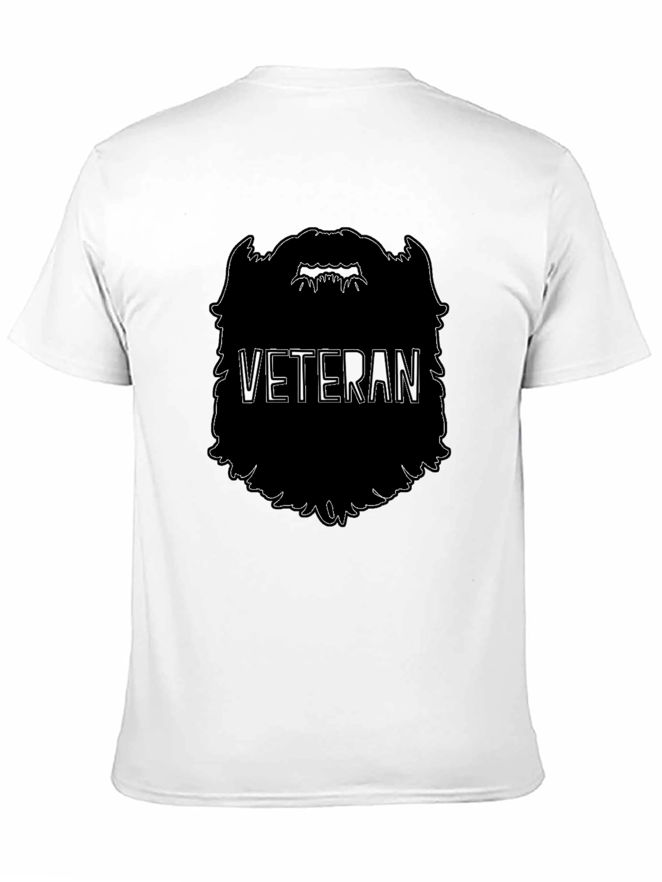 Veteran Beard Graphic T-Shirt - Black
