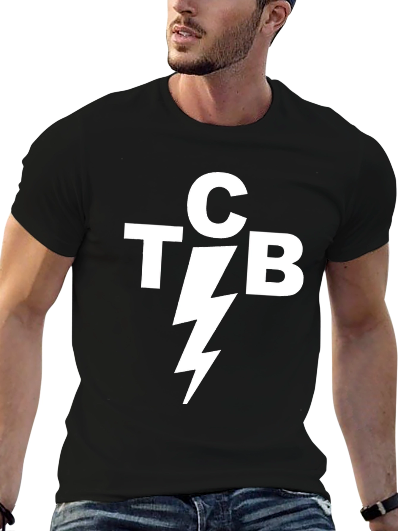 TCB Elvis Presley Inspired Black T-Shirt