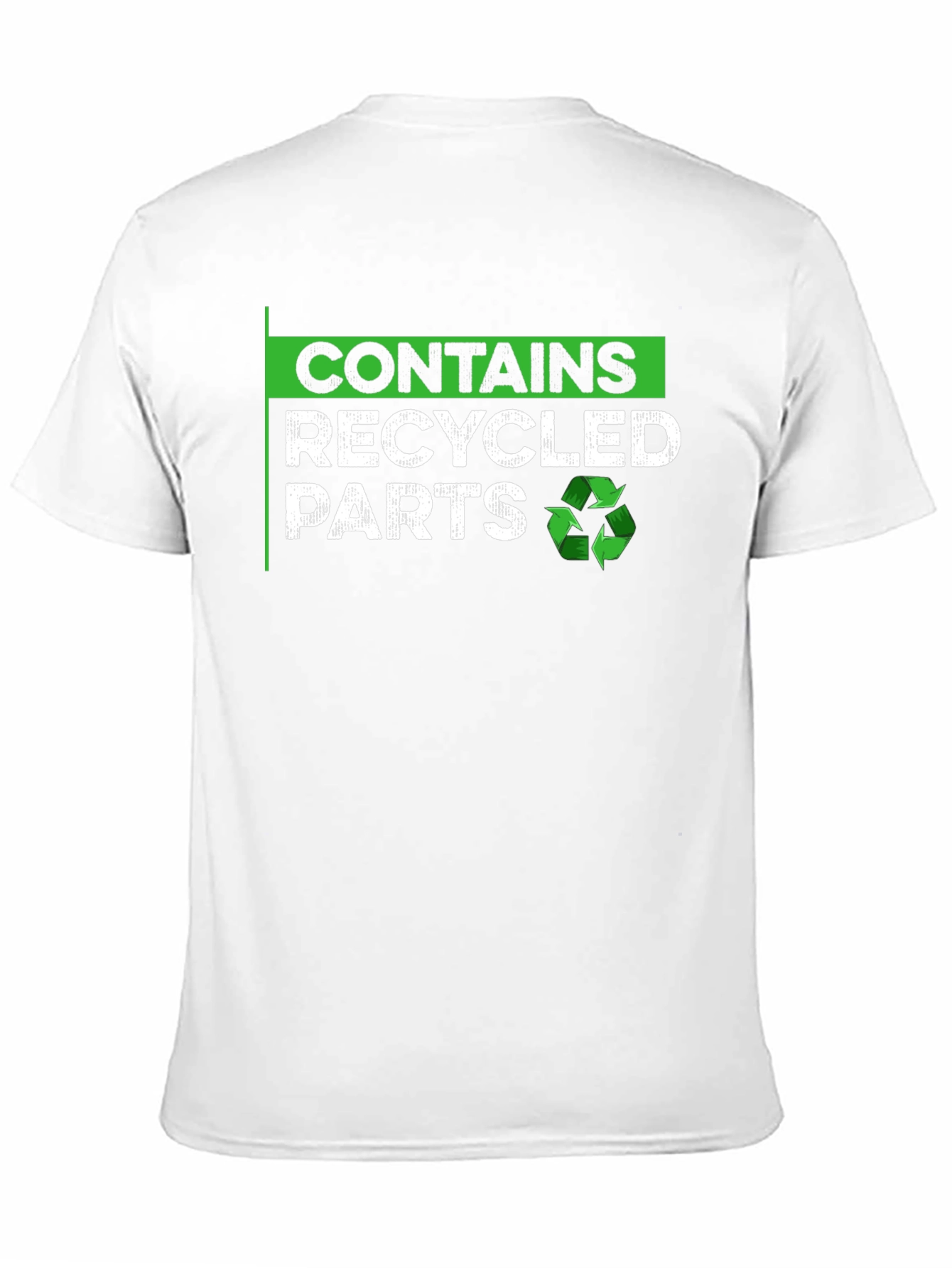 Contains Recycled Parts T-Shirt - Eco-Friendly Tee