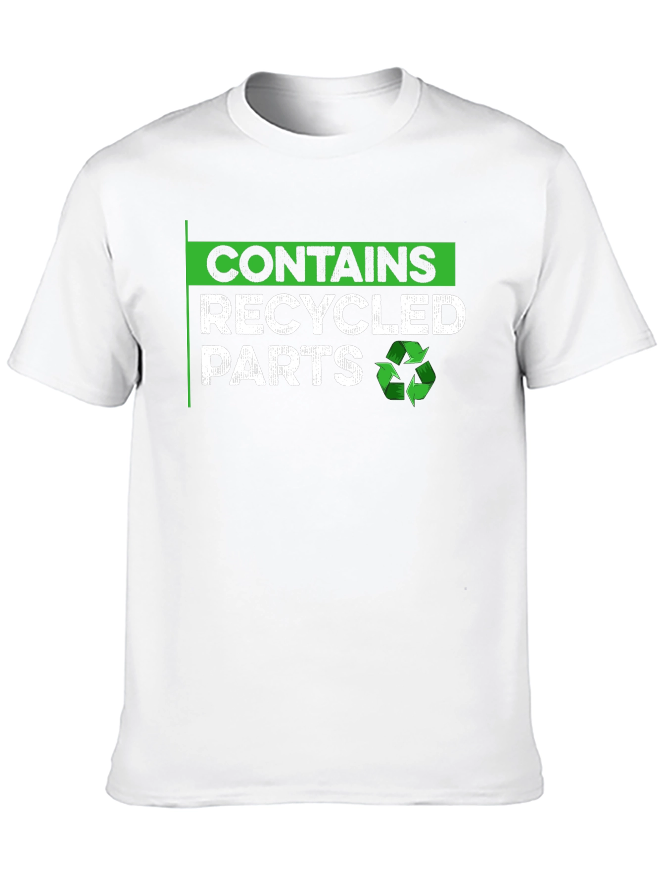 Contains Recycled Parts T-Shirt - Eco-Friendly Tee