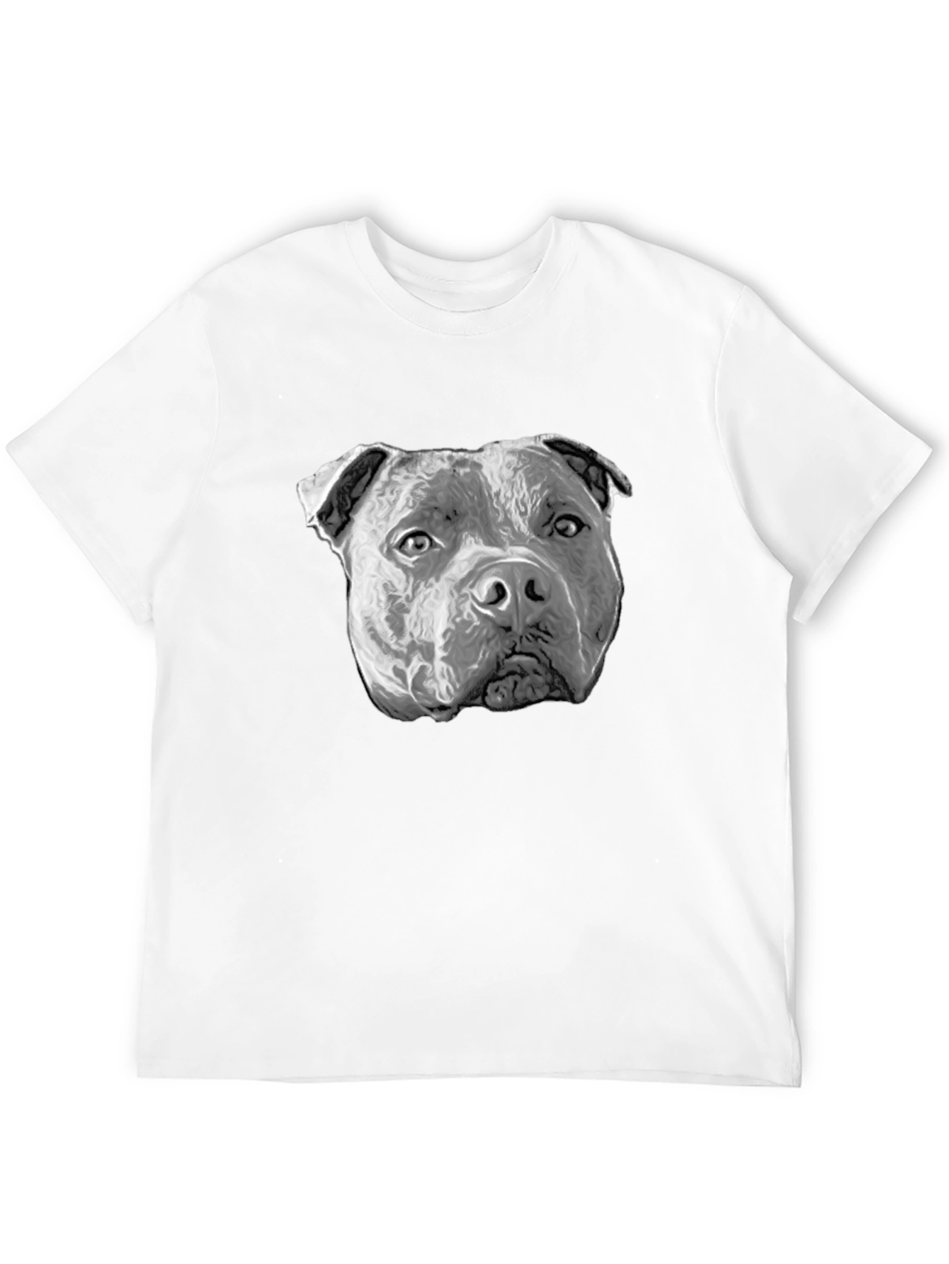 Pitbull Dog Graphic T-Shirt - Black