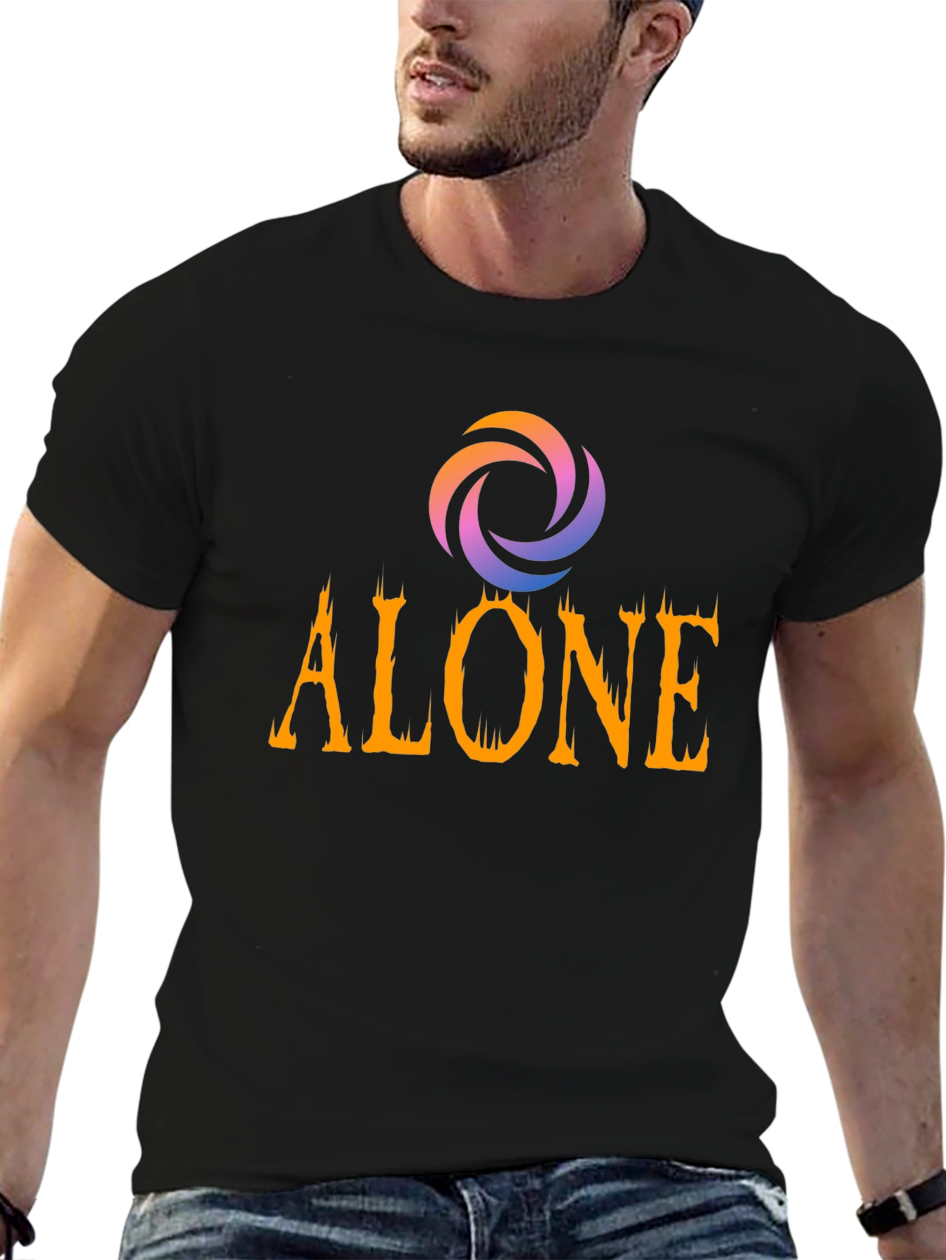 Alone Graphic T-Shirt - Stylish Cotton Tee