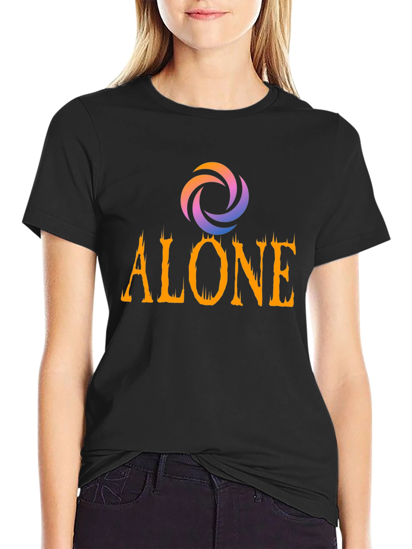 Alone Graphic T-Shirt - Stylish Cotton Tee