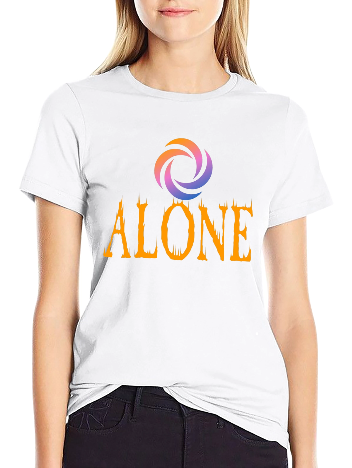 Alone Graphic T-Shirt - Stylish Cotton Tee