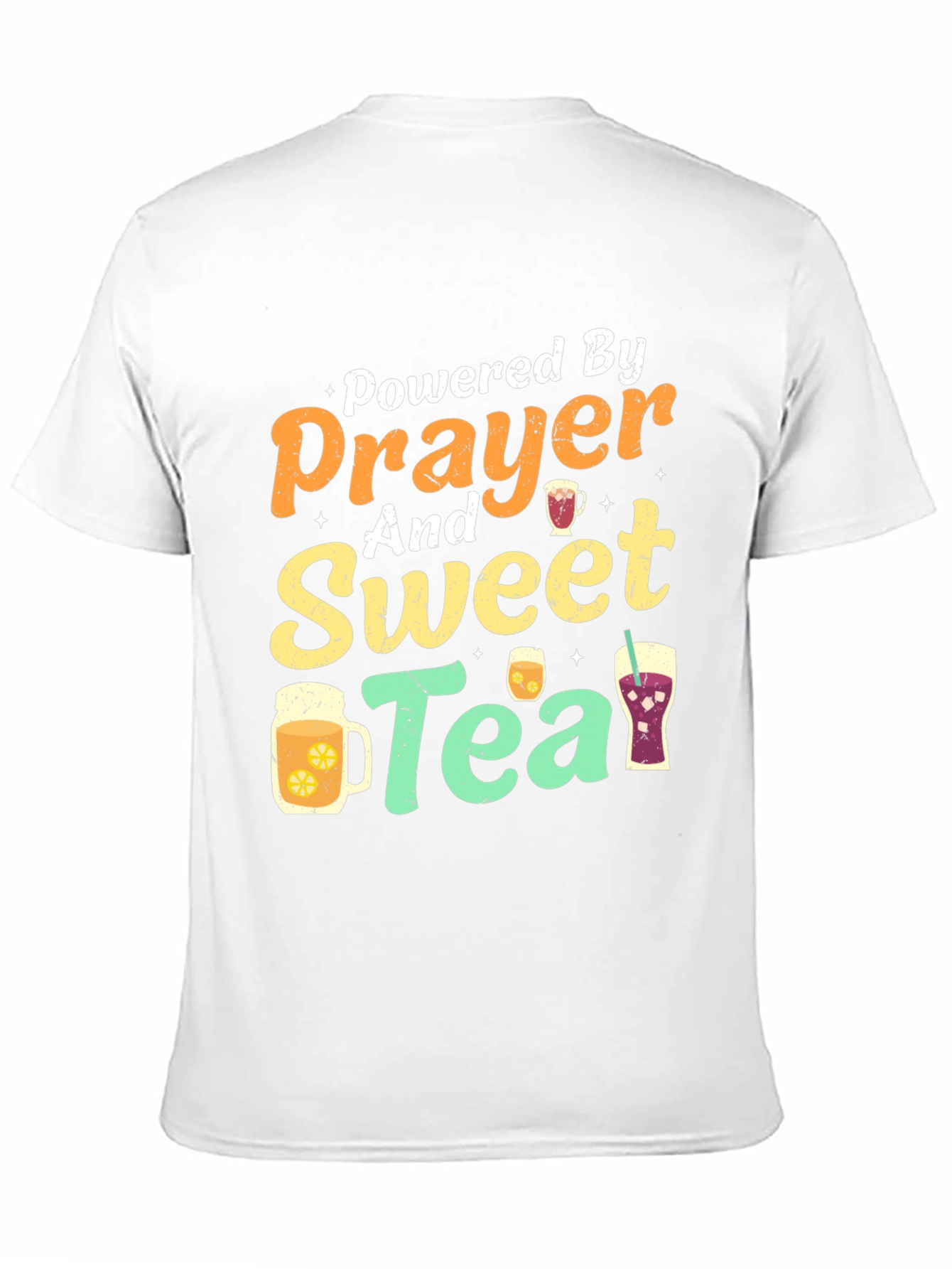 Powered By Prayer And Sweet Tea T-Shirt