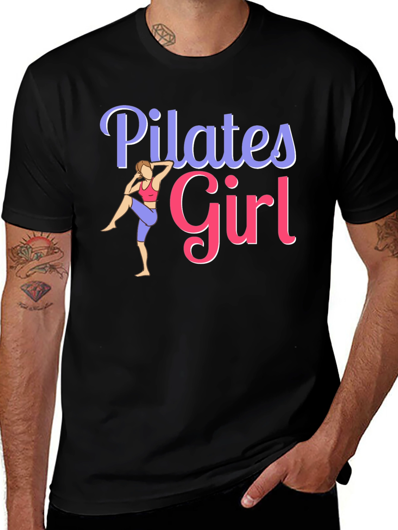 Pilates Girl Graphic T-Shirt - Womens Fitness Tee