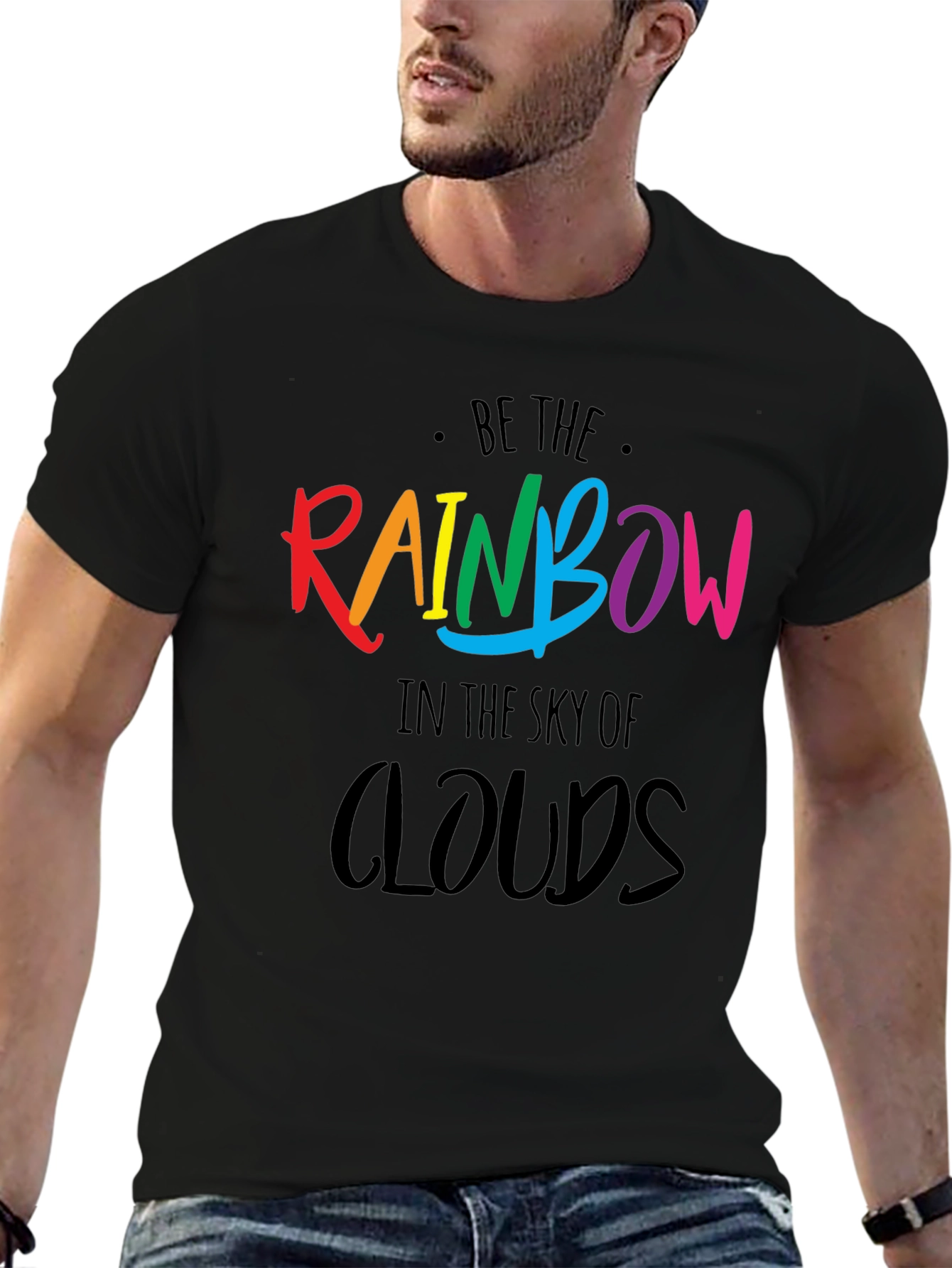 Be The Rainbow T-Shirt - Positive Graphic Tee