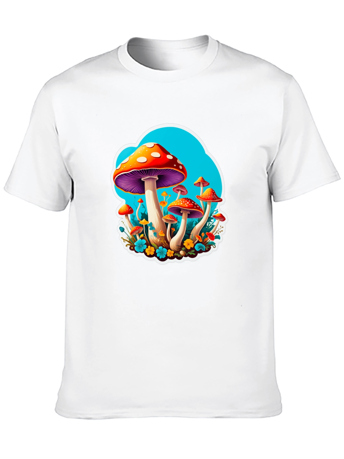 Psychedelic Mushroom Graphic Tee - Funky and Fun!
