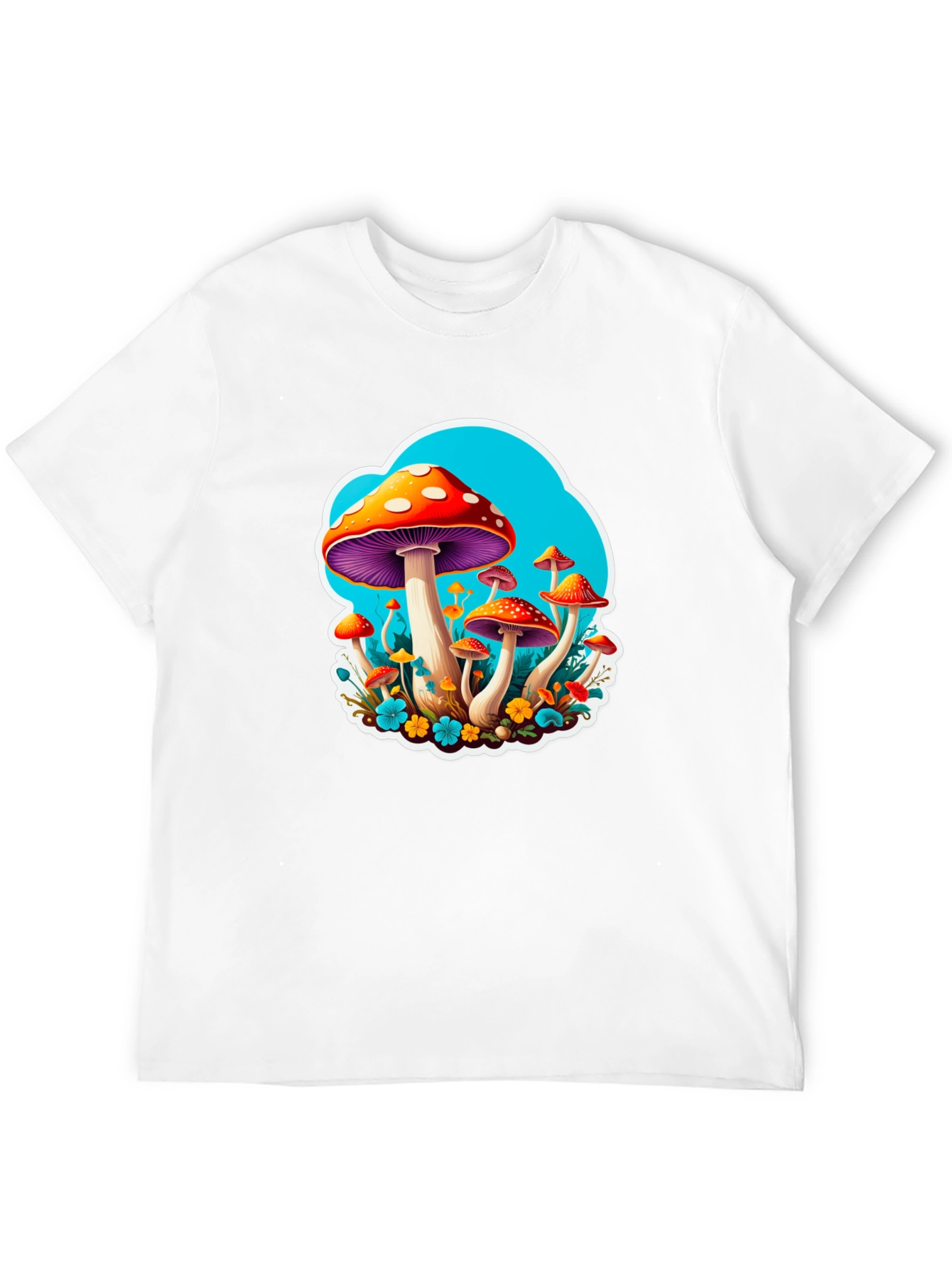 Psychedelic Mushroom Graphic Tee - Funky and Fun!