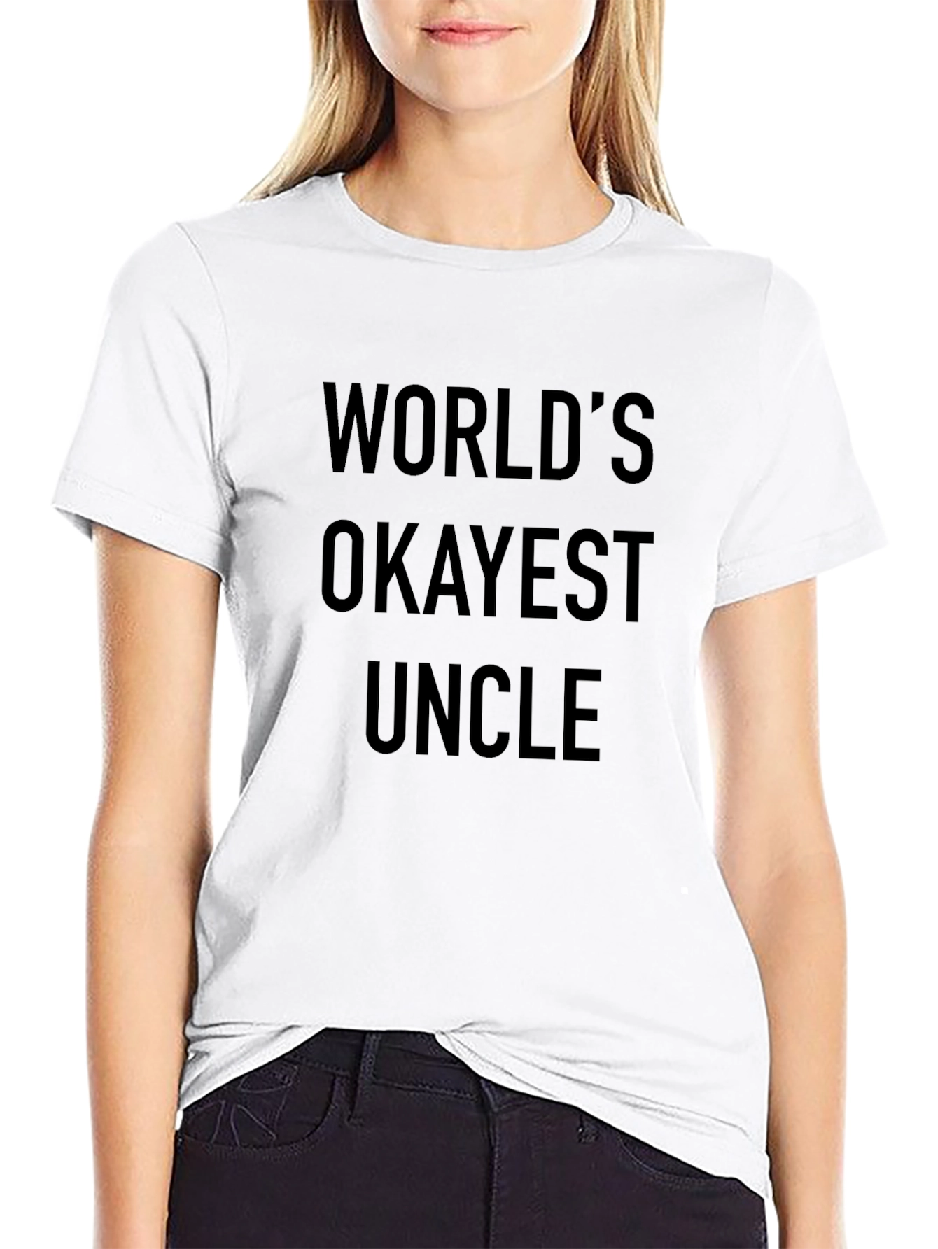 Worlds Okayest Uncle T-Shirt - Funny Gift