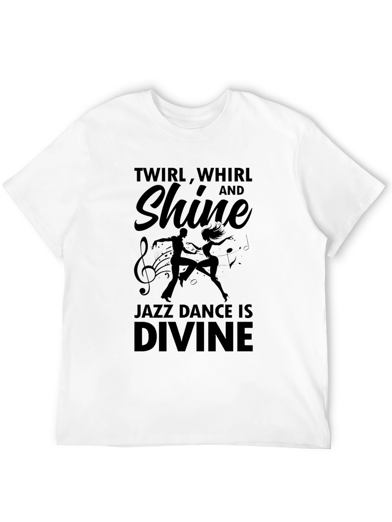 Jazz Dance Is Divine Black Graphic T-Shirt