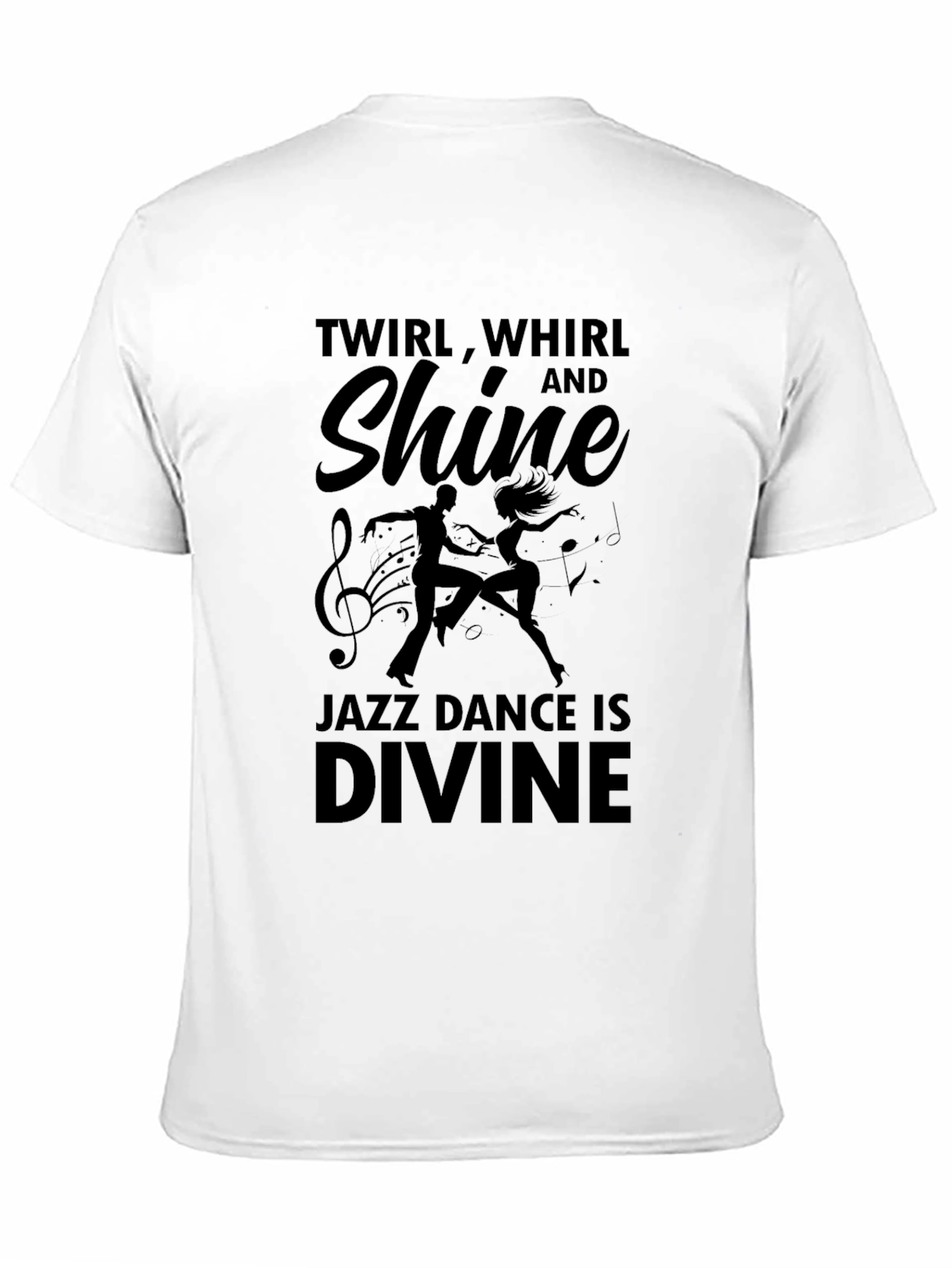 Jazz Dance Is Divine Black Graphic T-Shirt