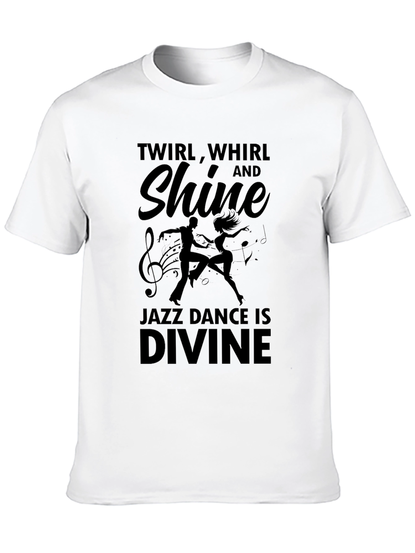 Jazz Dance Is Divine Black Graphic T-Shirt