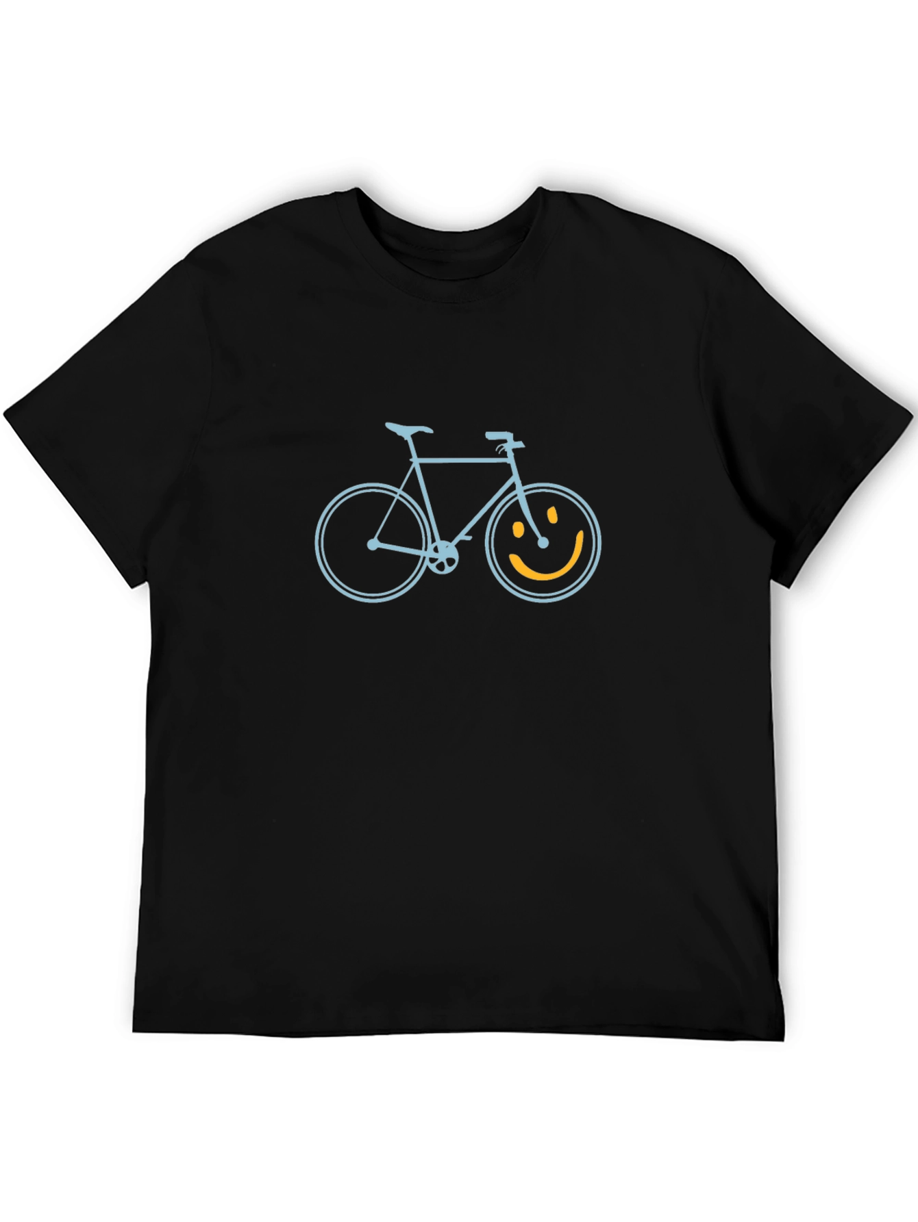 Smiley Bike Graphic Tee - Casual Comfort