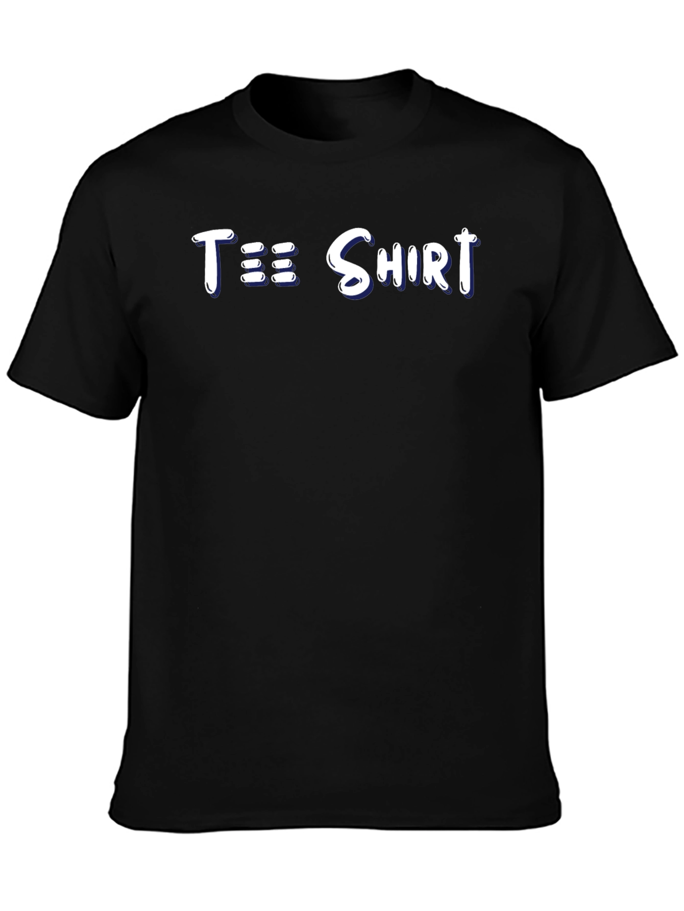 Black Tee Shirt with Fun Graphic Print