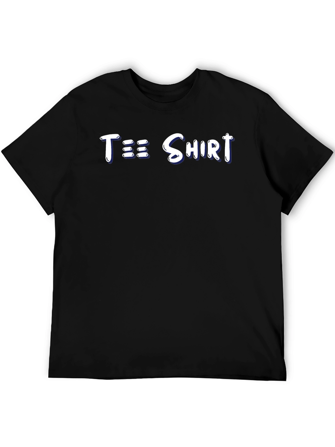 Black Tee Shirt with Fun Graphic Print