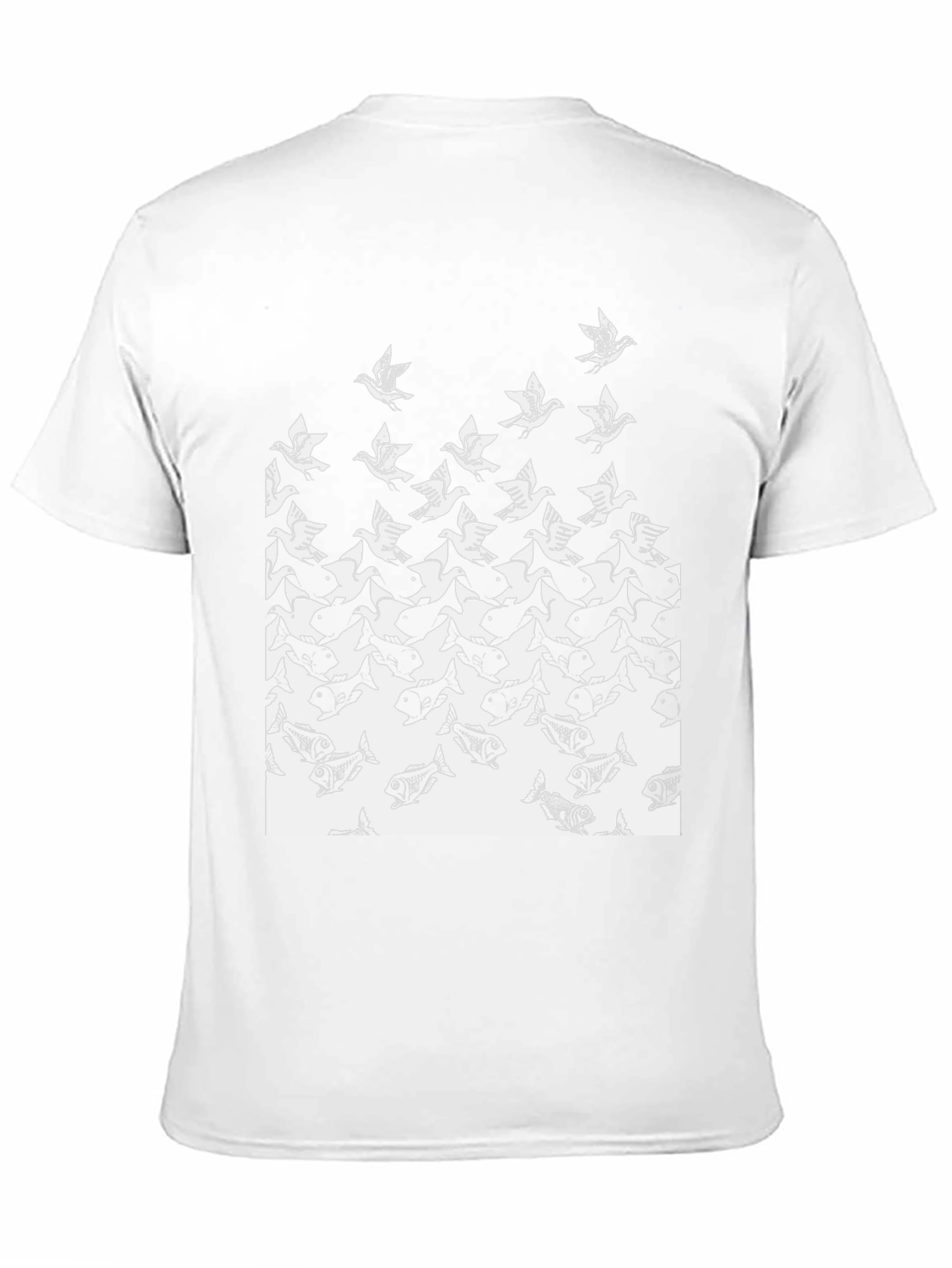 Transforming Fish to Bird Graphic Tee