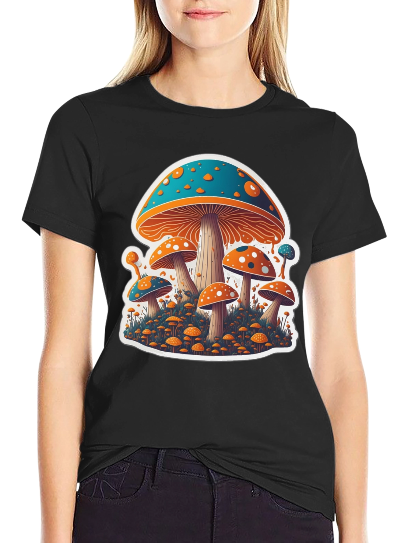 Funky Mushroom Graphic Tee