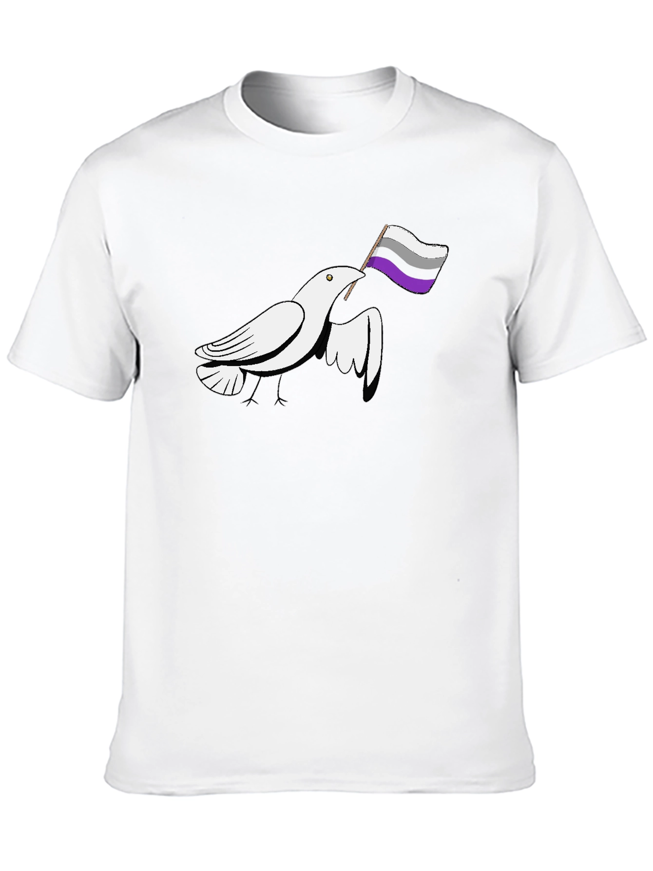 Asexual Pride Dove T-Shirt