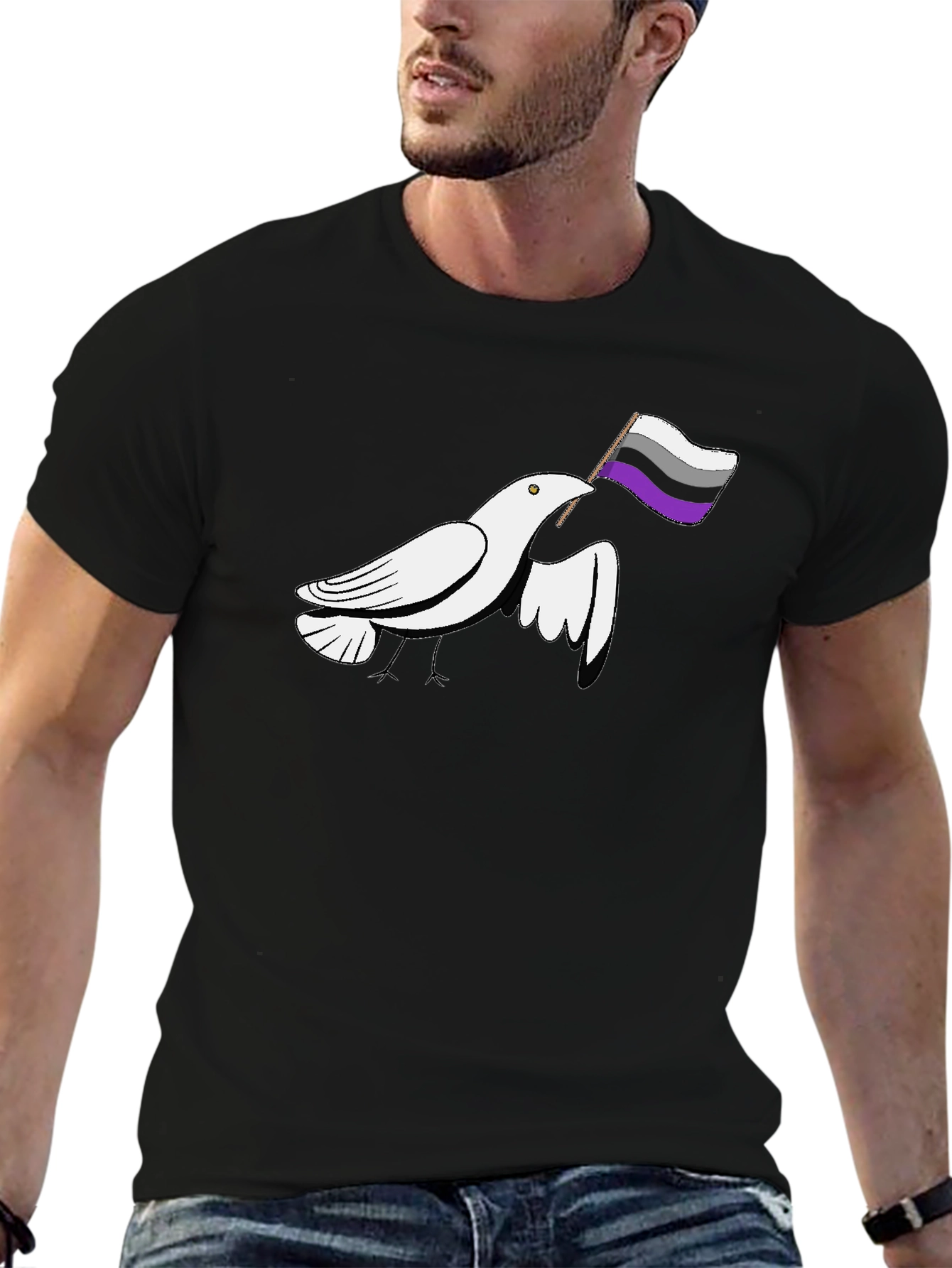 Asexual Pride Dove T-Shirt