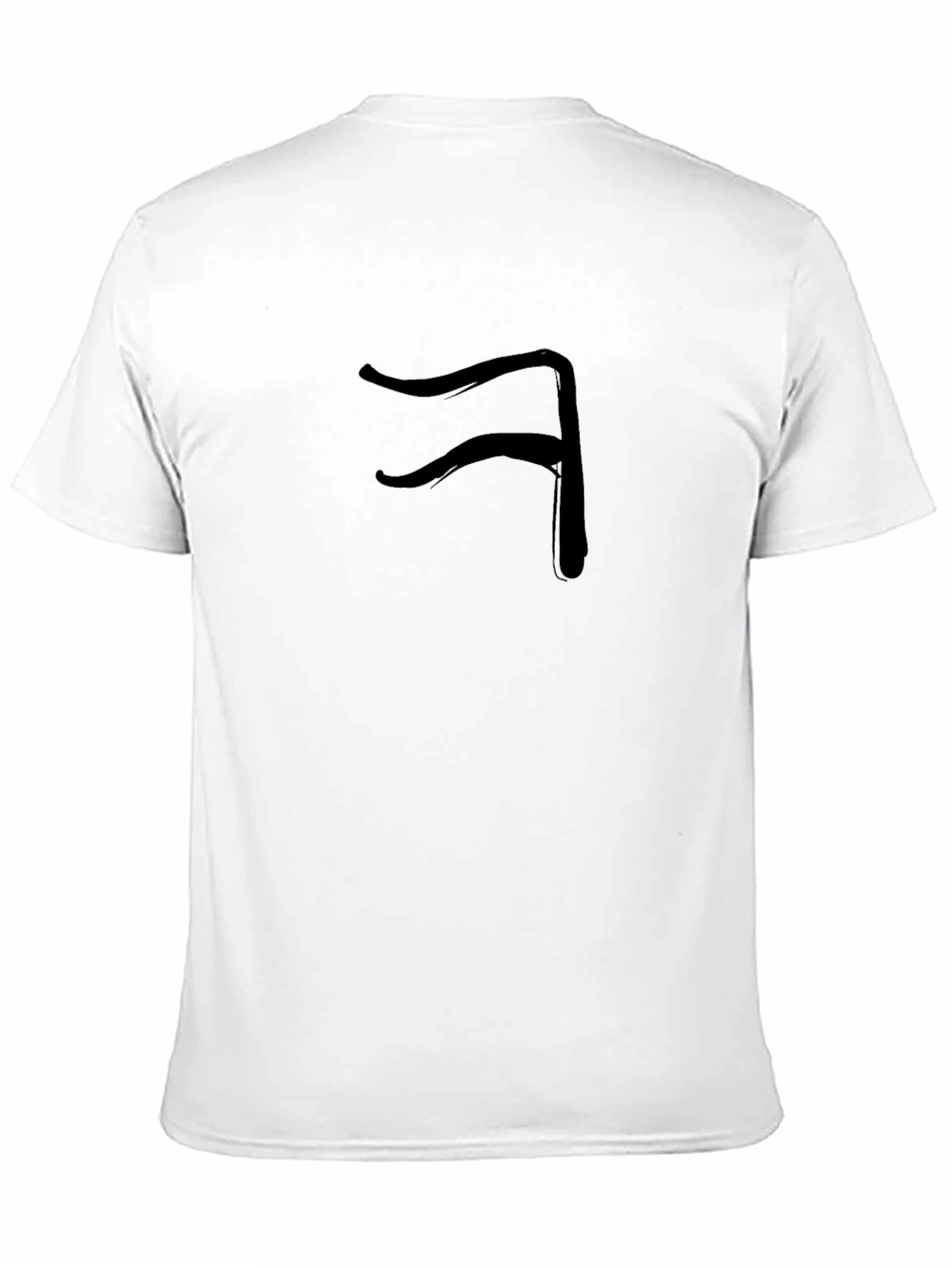 Minimalist Black T-Shirt with Unique Graphic Design
