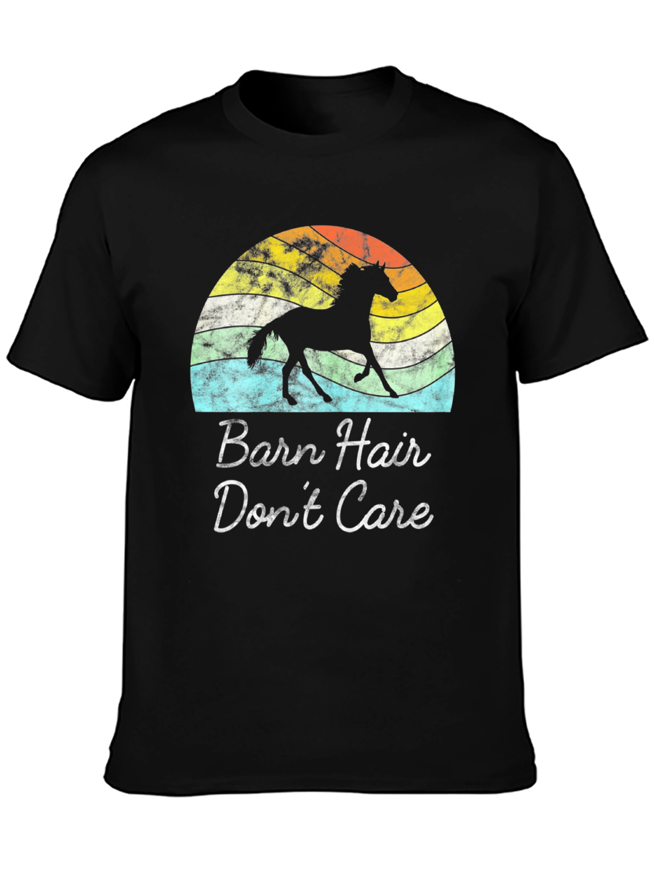 Barn Hair Dont Care Horse T-Shirt
