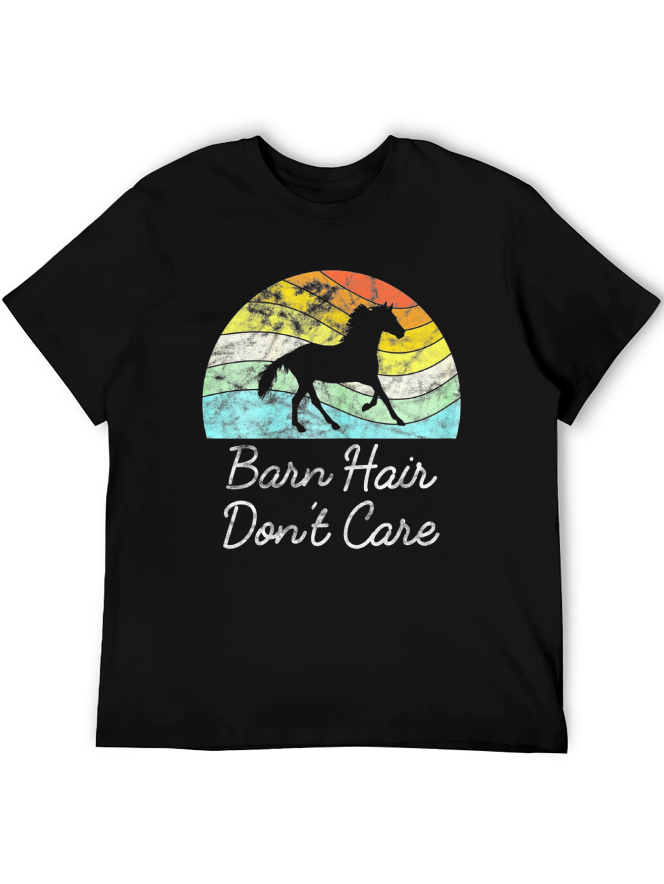 Barn Hair Dont Care Horse T-Shirt
