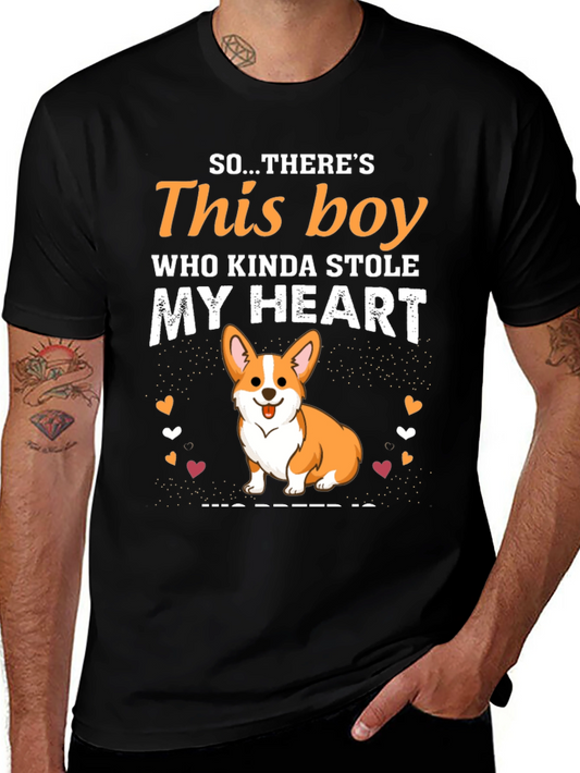 Dog Lover T-Shirt - This Boy Stole My Heart