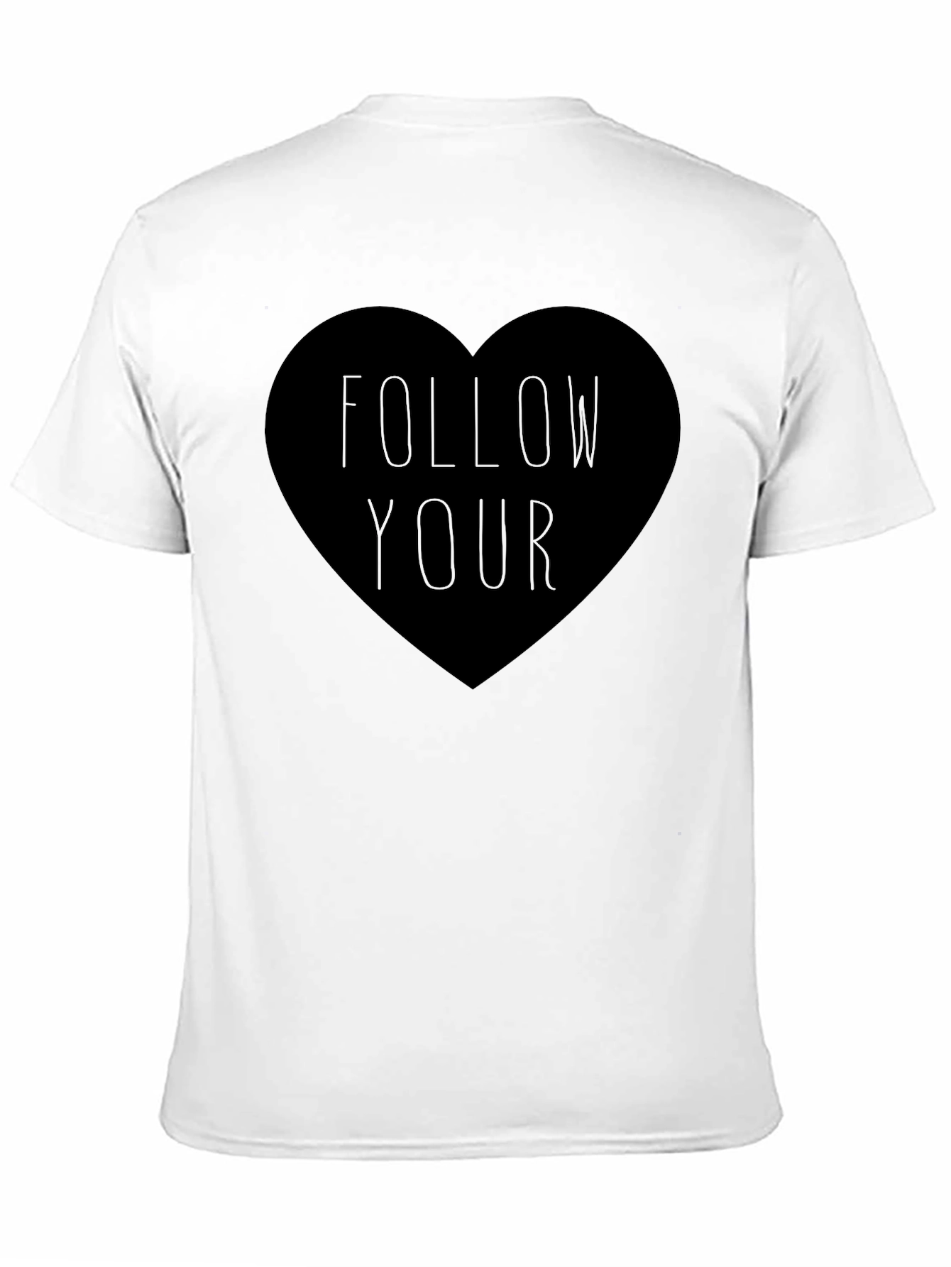Follow Your Heart Graphic Tee - Black