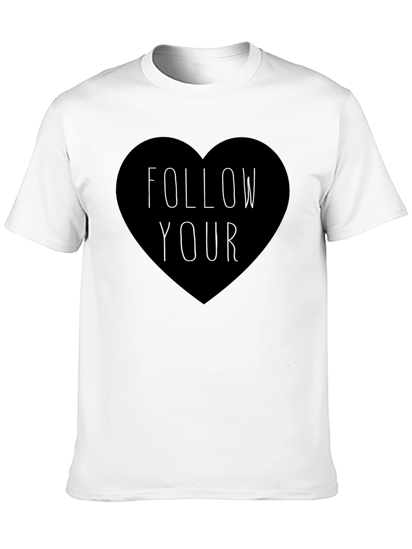 Follow Your Heart Graphic Tee - Black