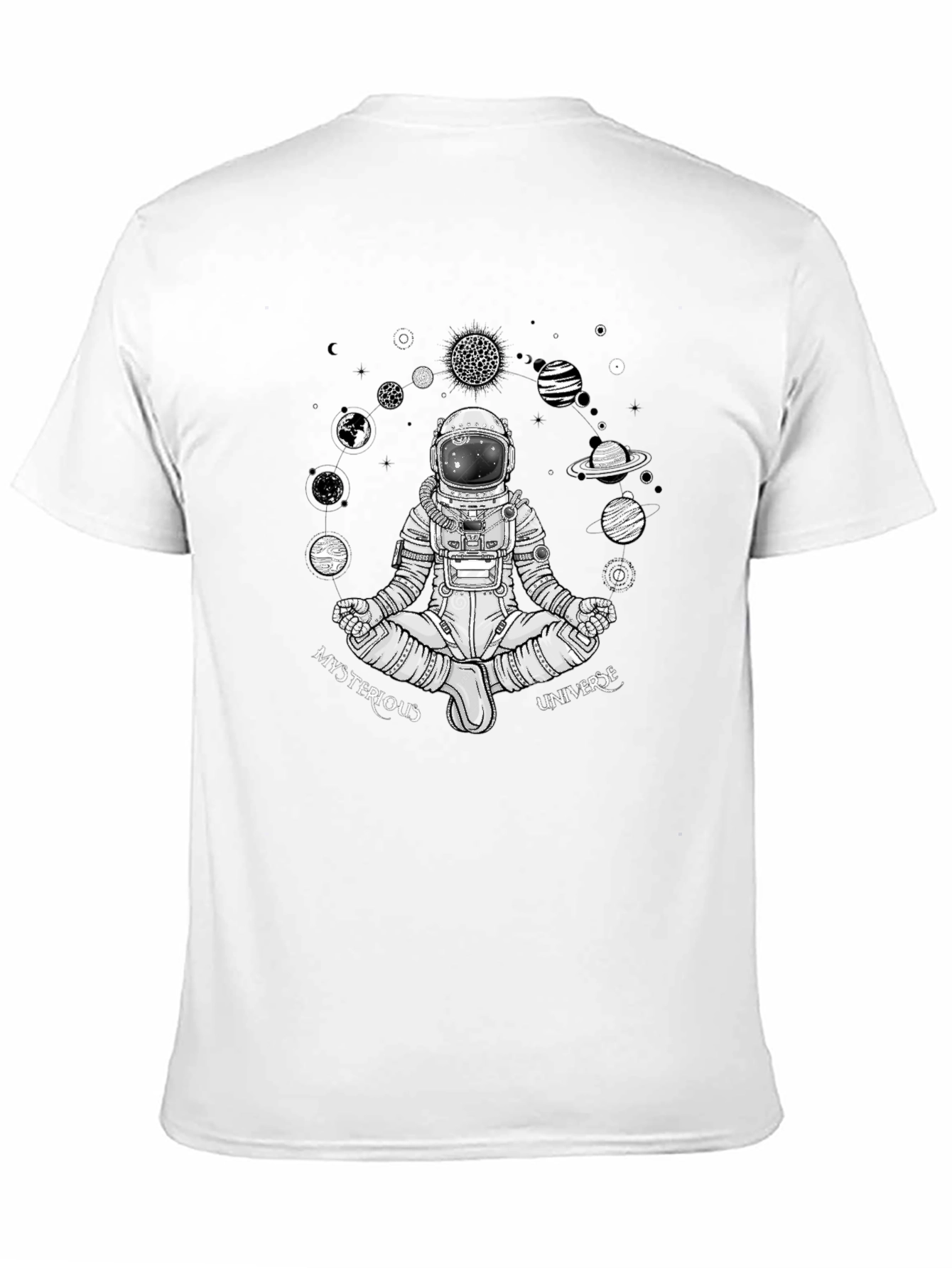 Mysterious Universe Astronaut T-Shirt - Black