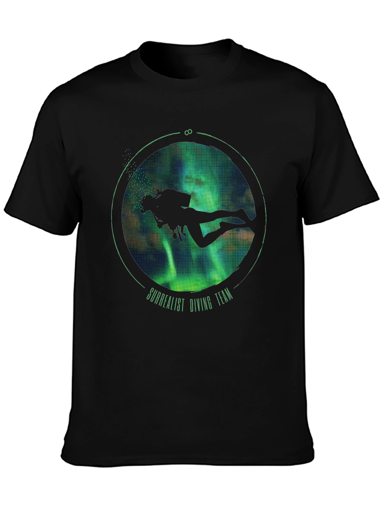 Surrealist Diving Team Black T-Shirt