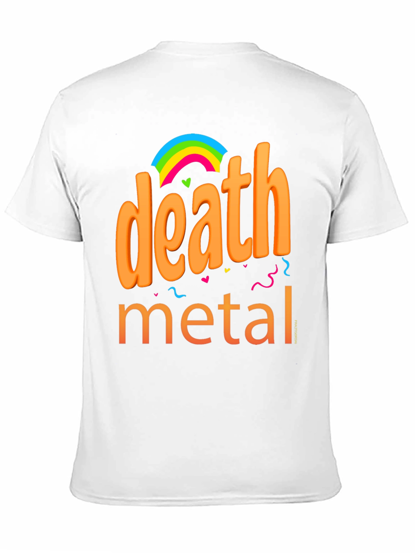 Death Metal Rainbow Graphic Tee - Bold & Edgy