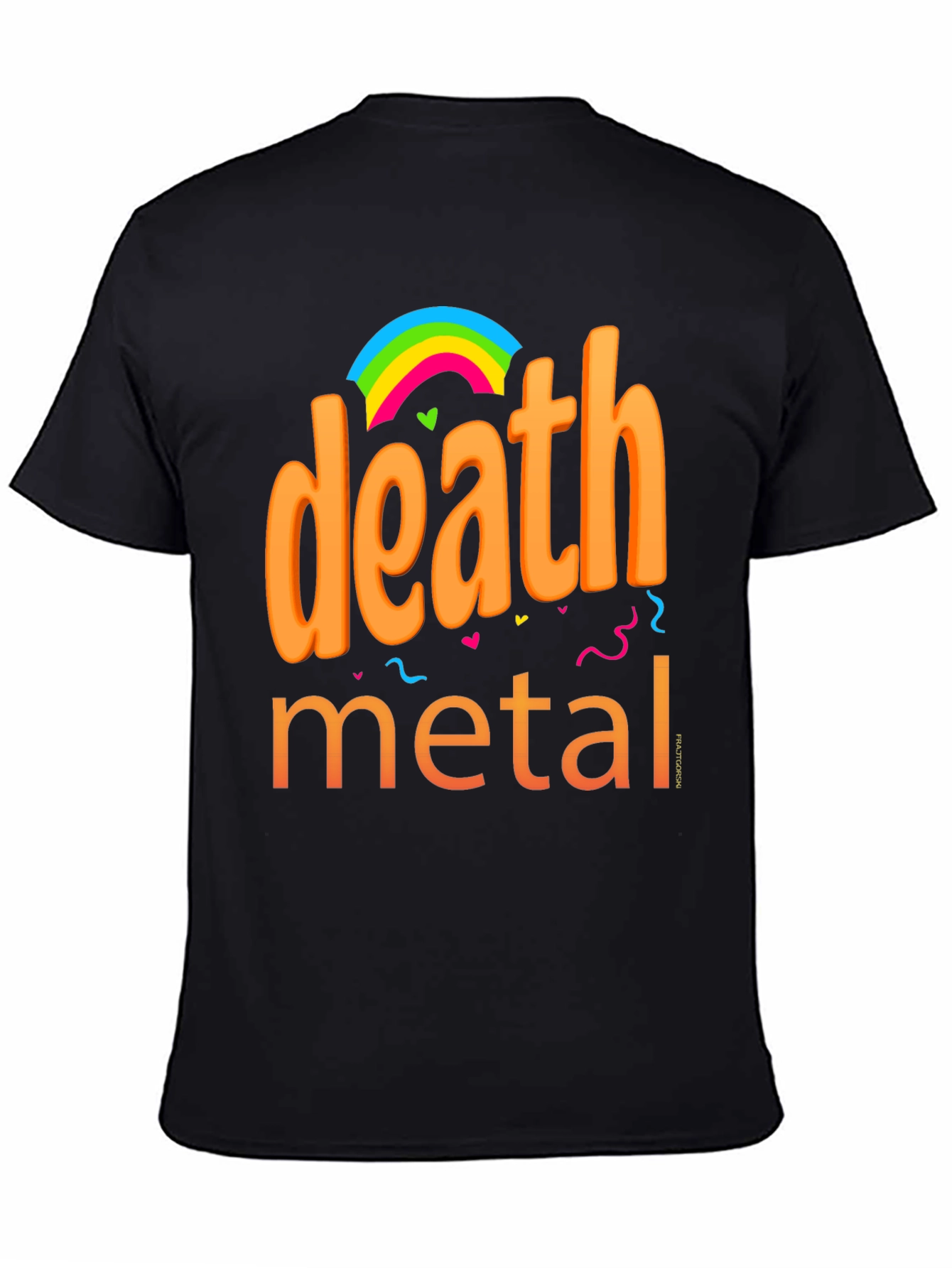 Death Metal Rainbow Graphic Tee - Bold & Edgy
