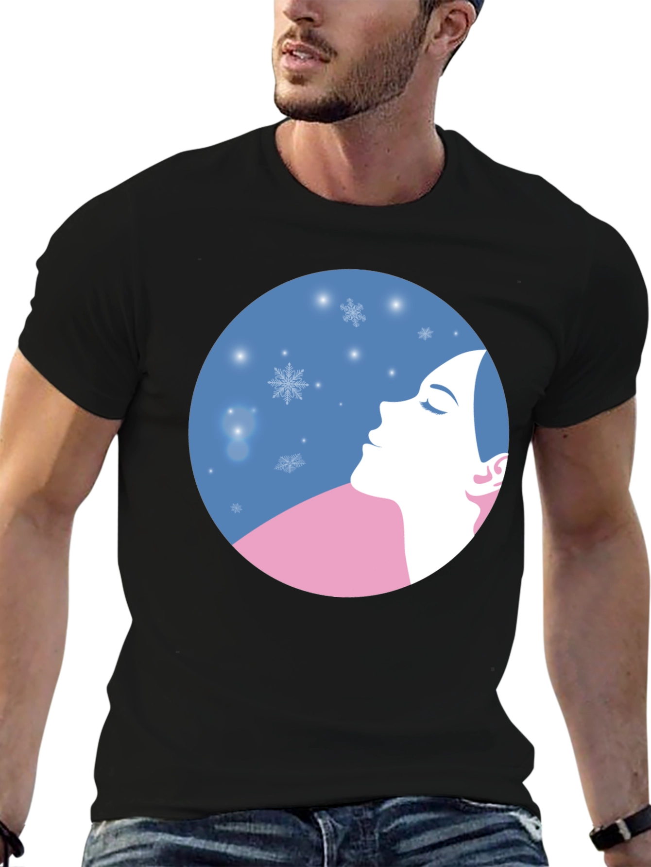 Winter Dream T-Shirt - Artistic Silhouette Design
